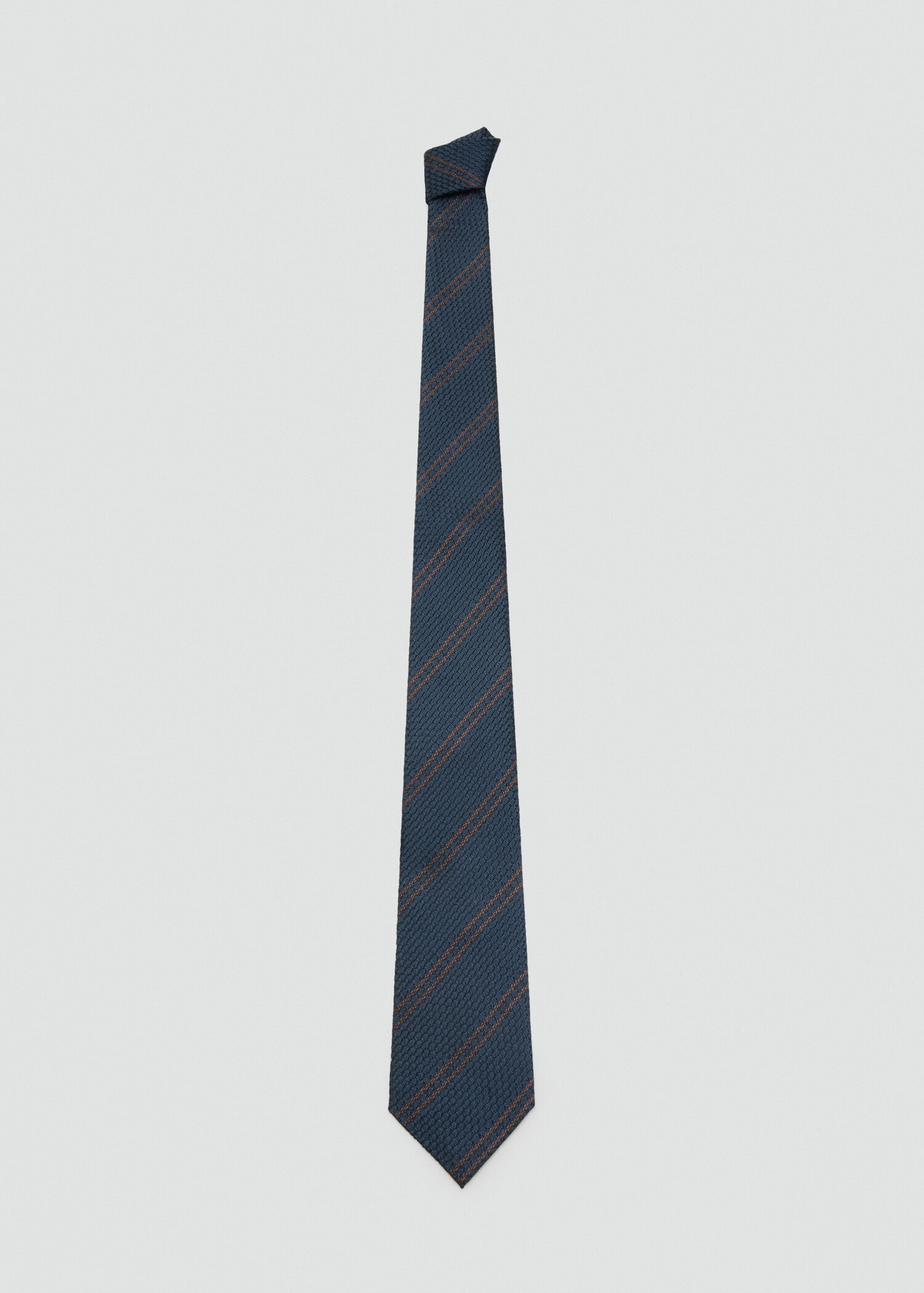 Cravate 100 % soie rayures microstructure - Article sans modèle