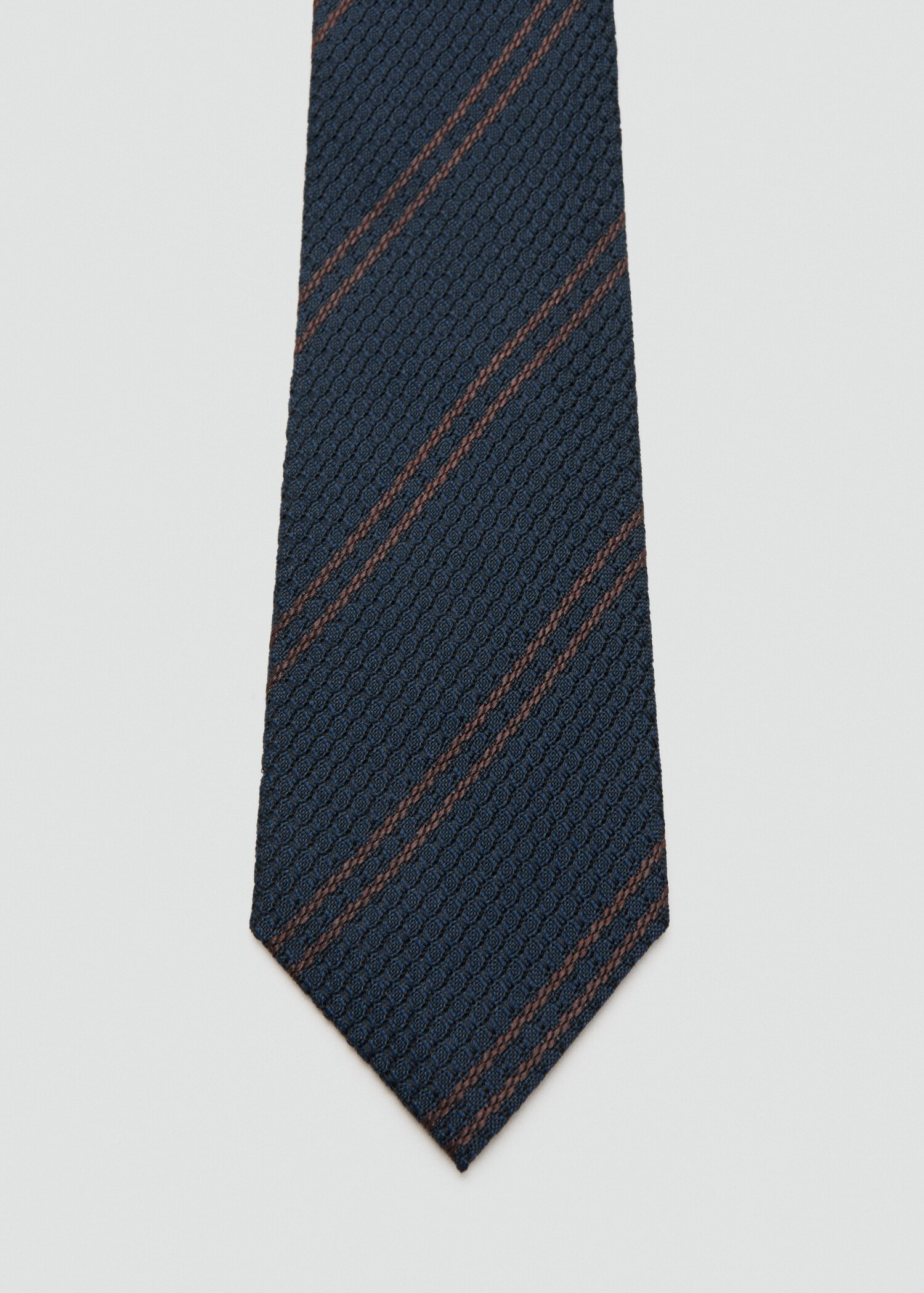 Cravate 100 % soie rayures microstructure - Détail de l'article 1