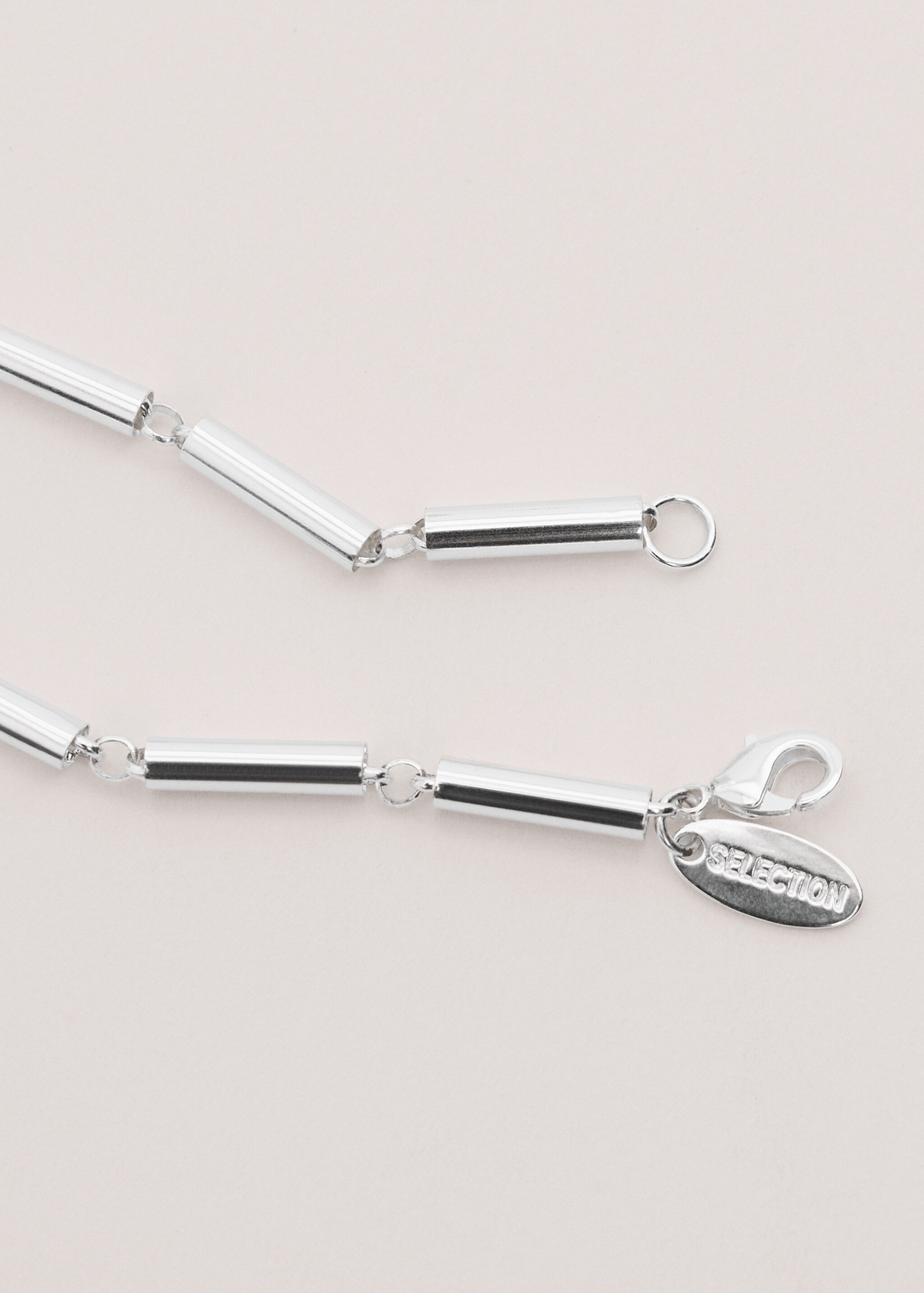 Necklace tube - Details of the article 2, Silver. Ref: 27044449-00.