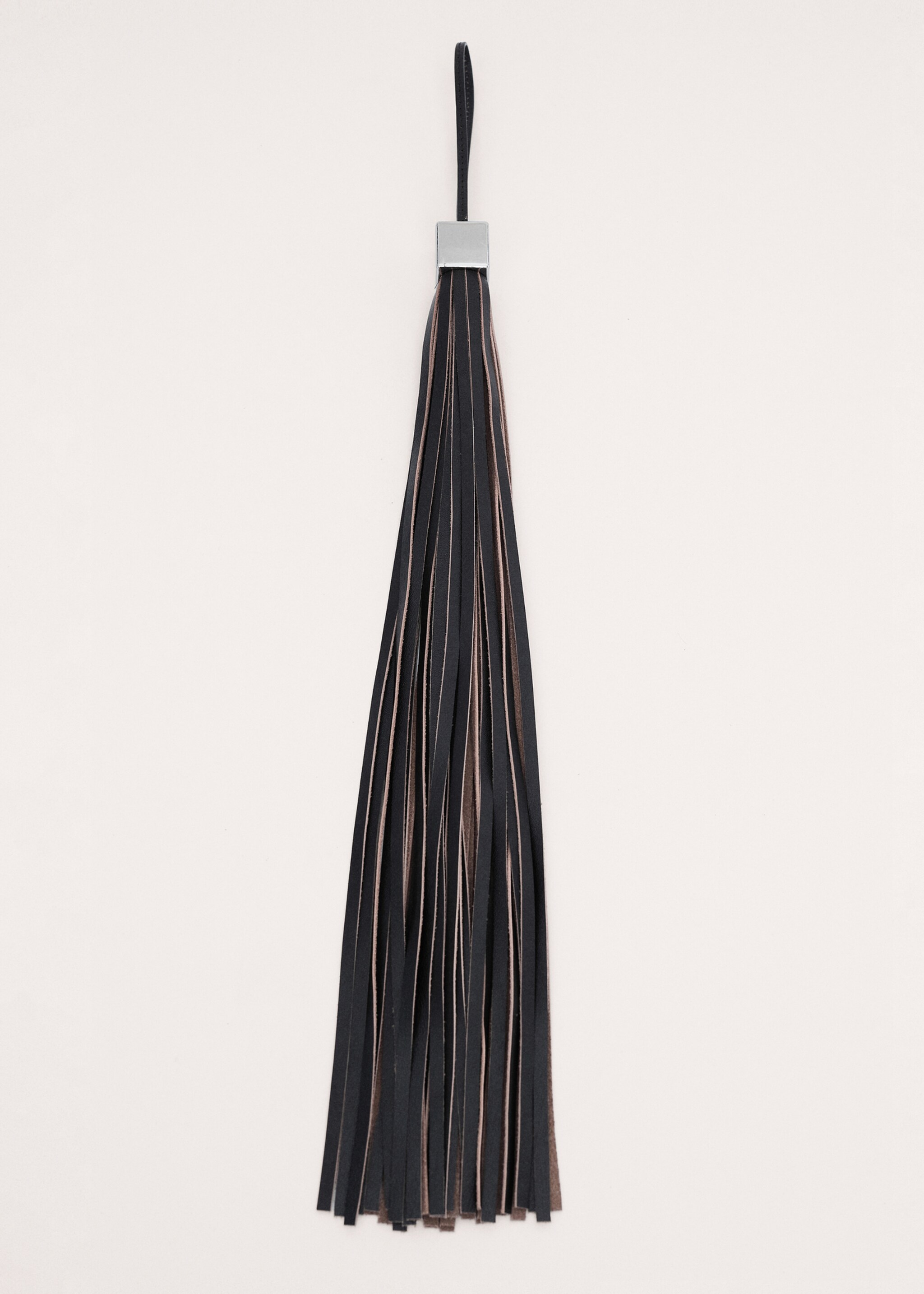 100% leather fringe keyring - Article without model, Black. Ref: 27044450-00.