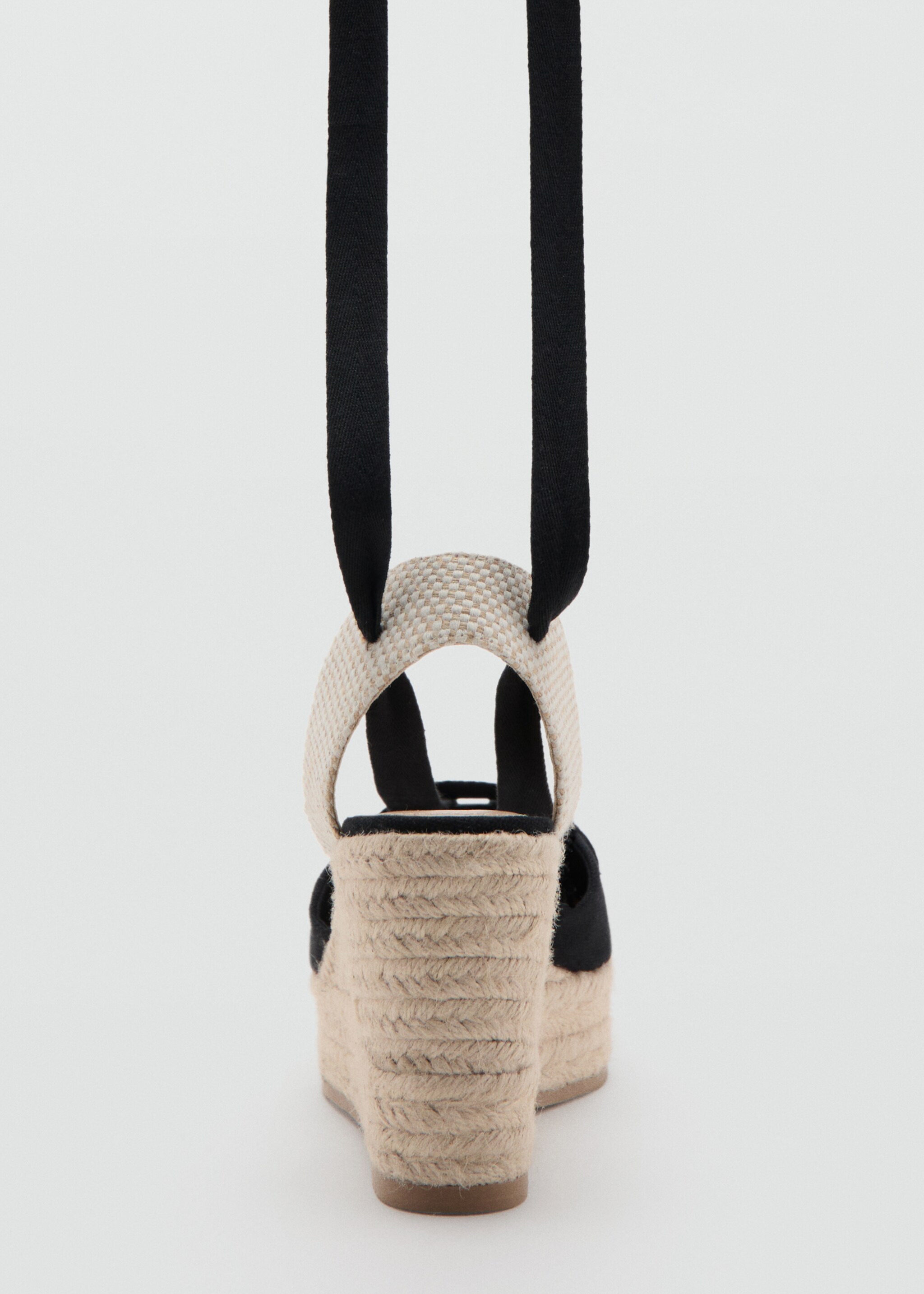 Chaussure à talon compensé avec bride combinée - Détail de l'article 1, Noir. Ref: 27044769-00.