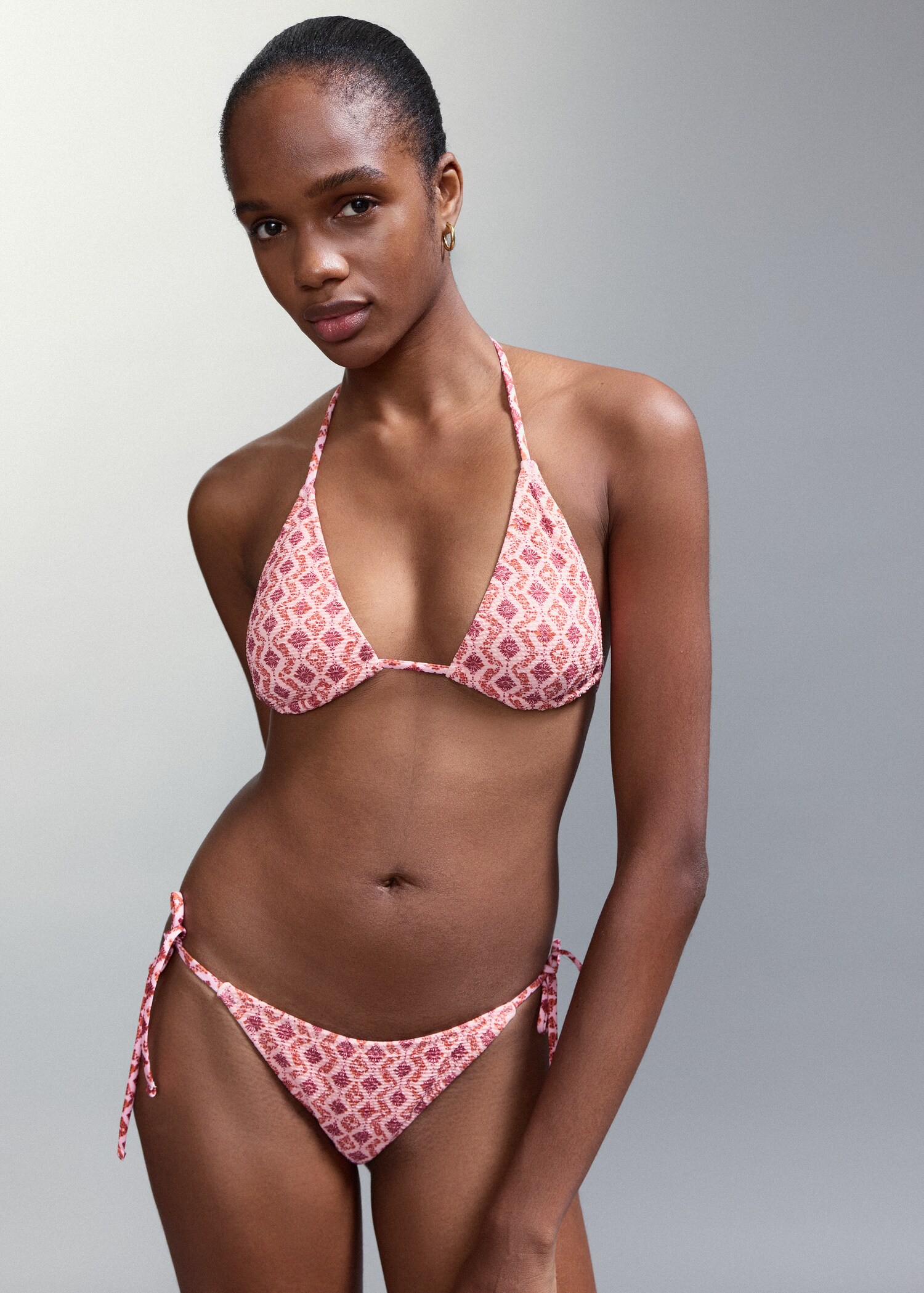 Bikini imprimé culotte couvrance moyenne - Plan moyen