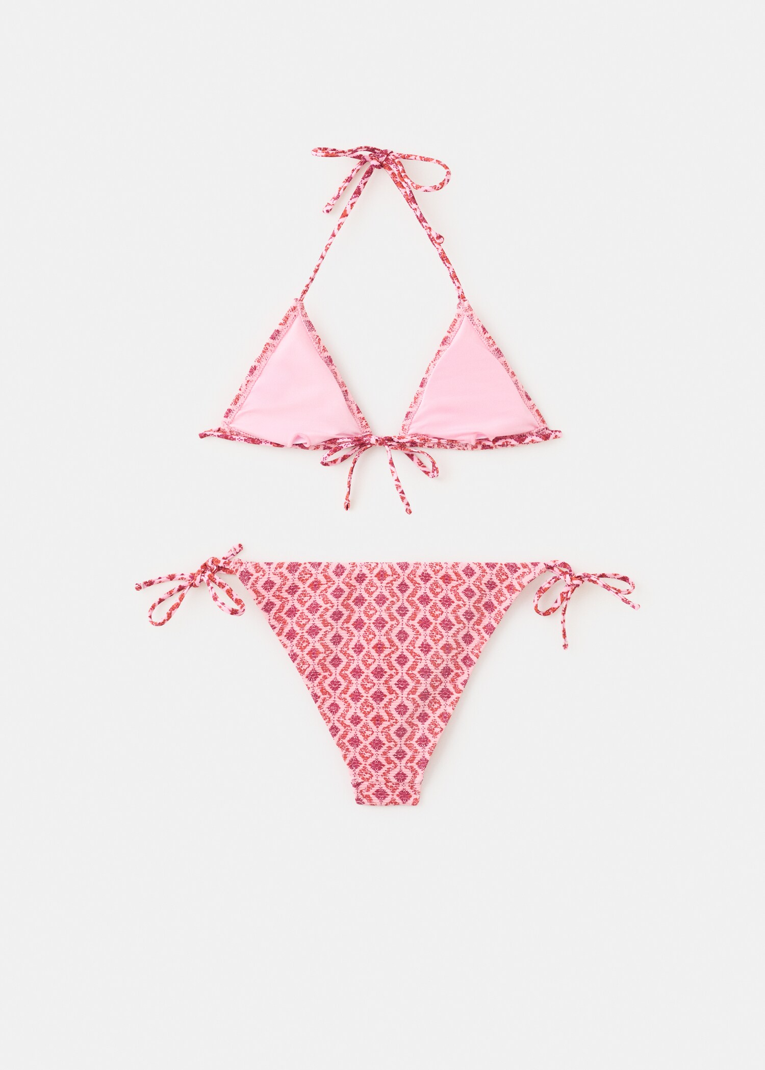 Bikini imprimé culotte couvrance moyenne - Verso de l’article
