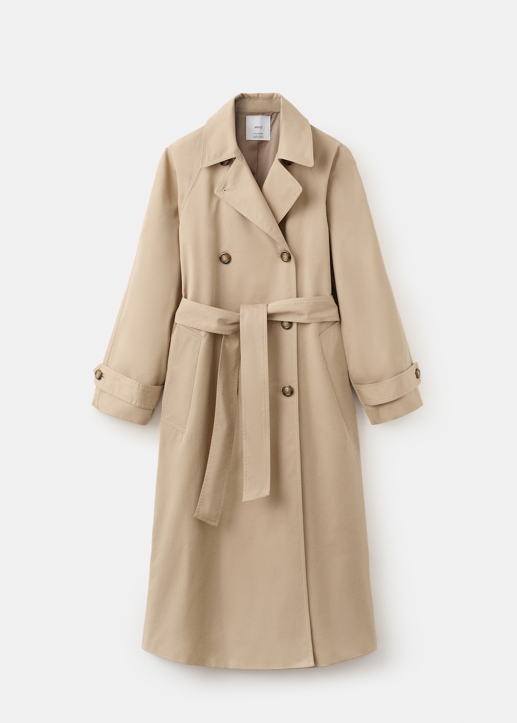 Long double-breasted trench coat - image 3