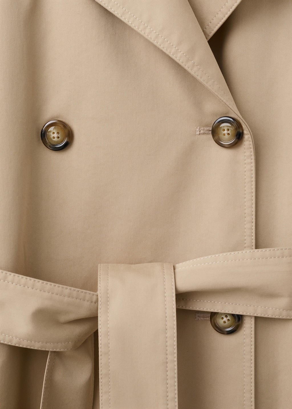 Mango Long double-breasted trench coat