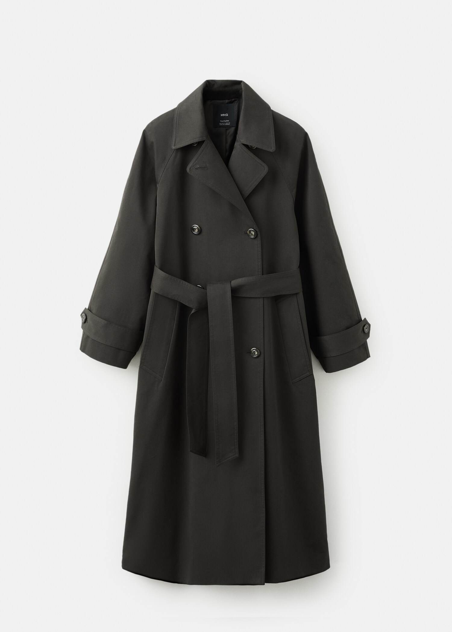 Long double-breasted trench coat - Article without model