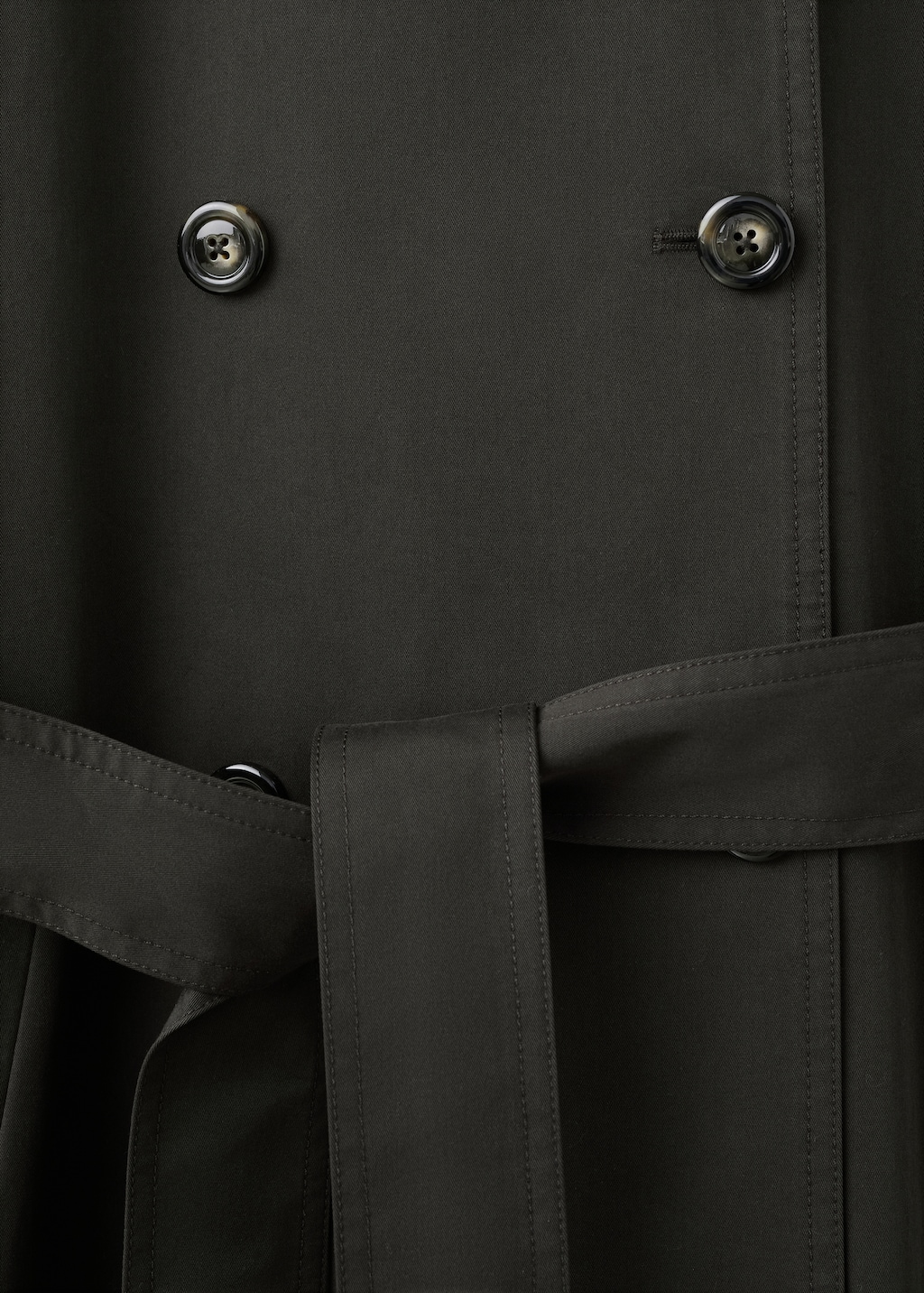 Mango Long double-breasted trench coat