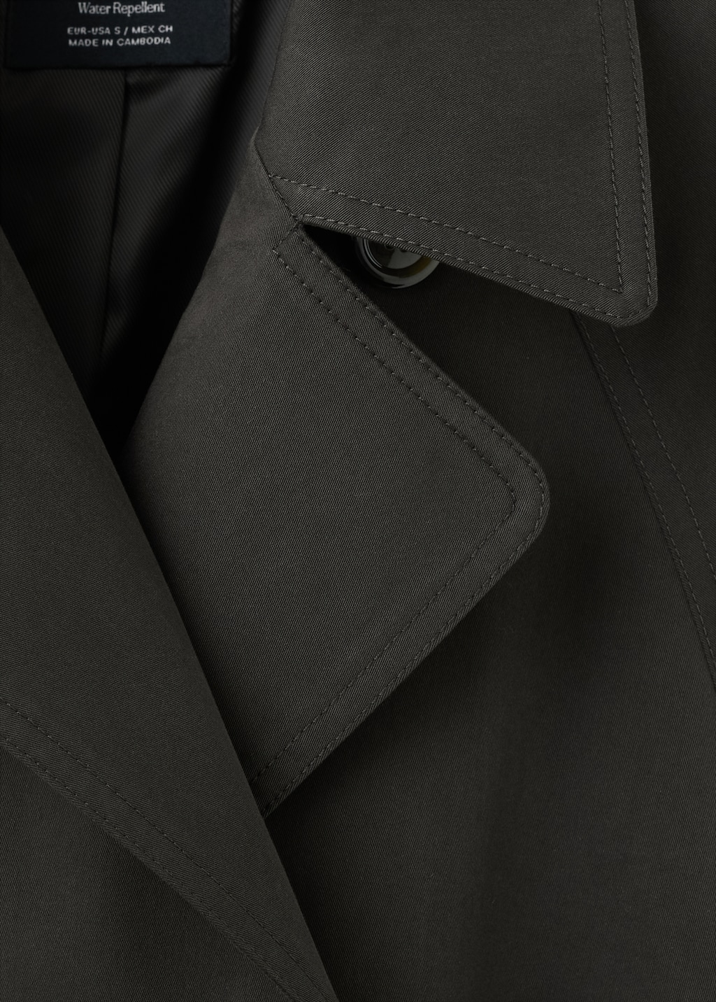 Mango Long double-breasted trench coat