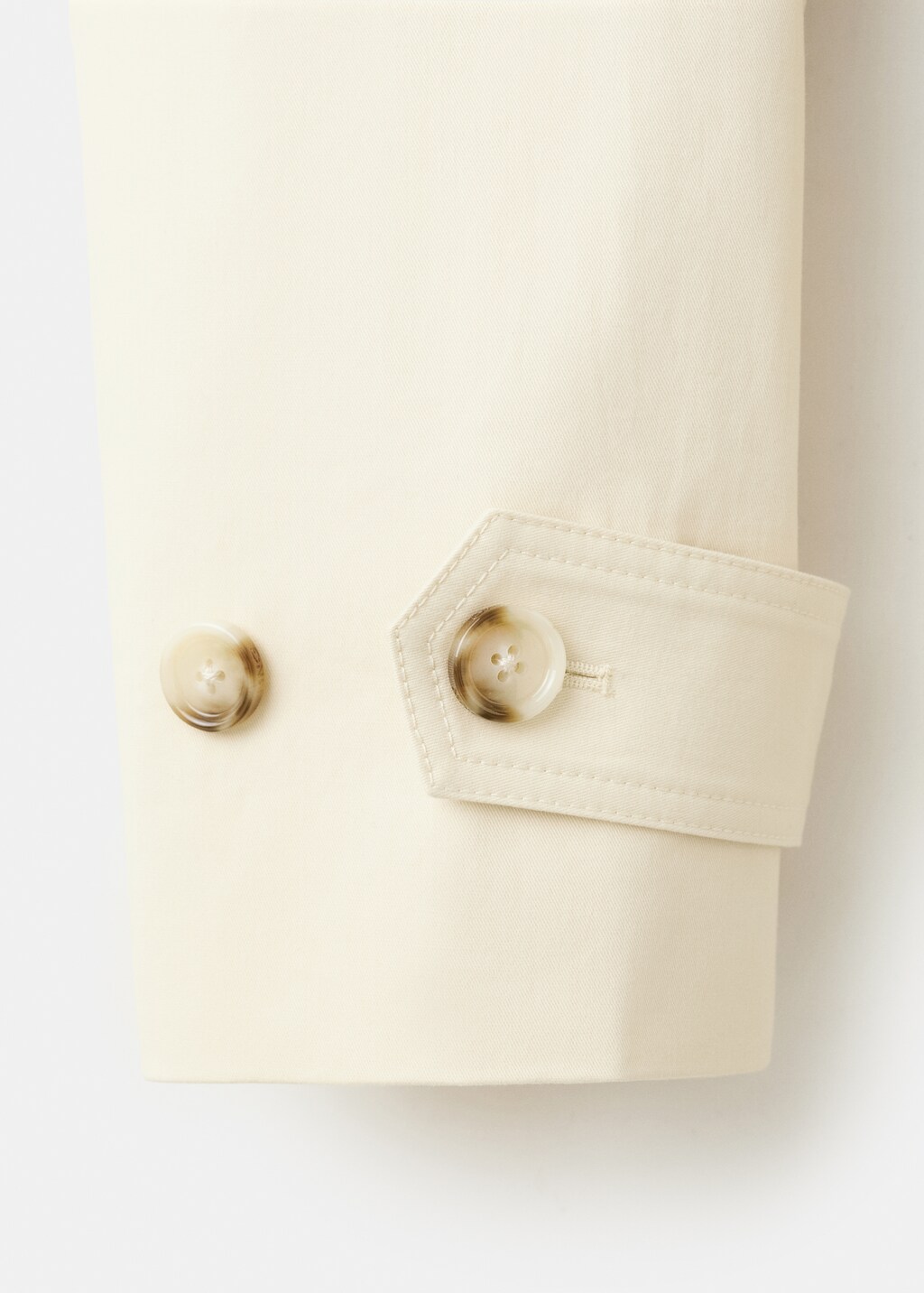 Mango Funnel neck trench with belt thumbnail