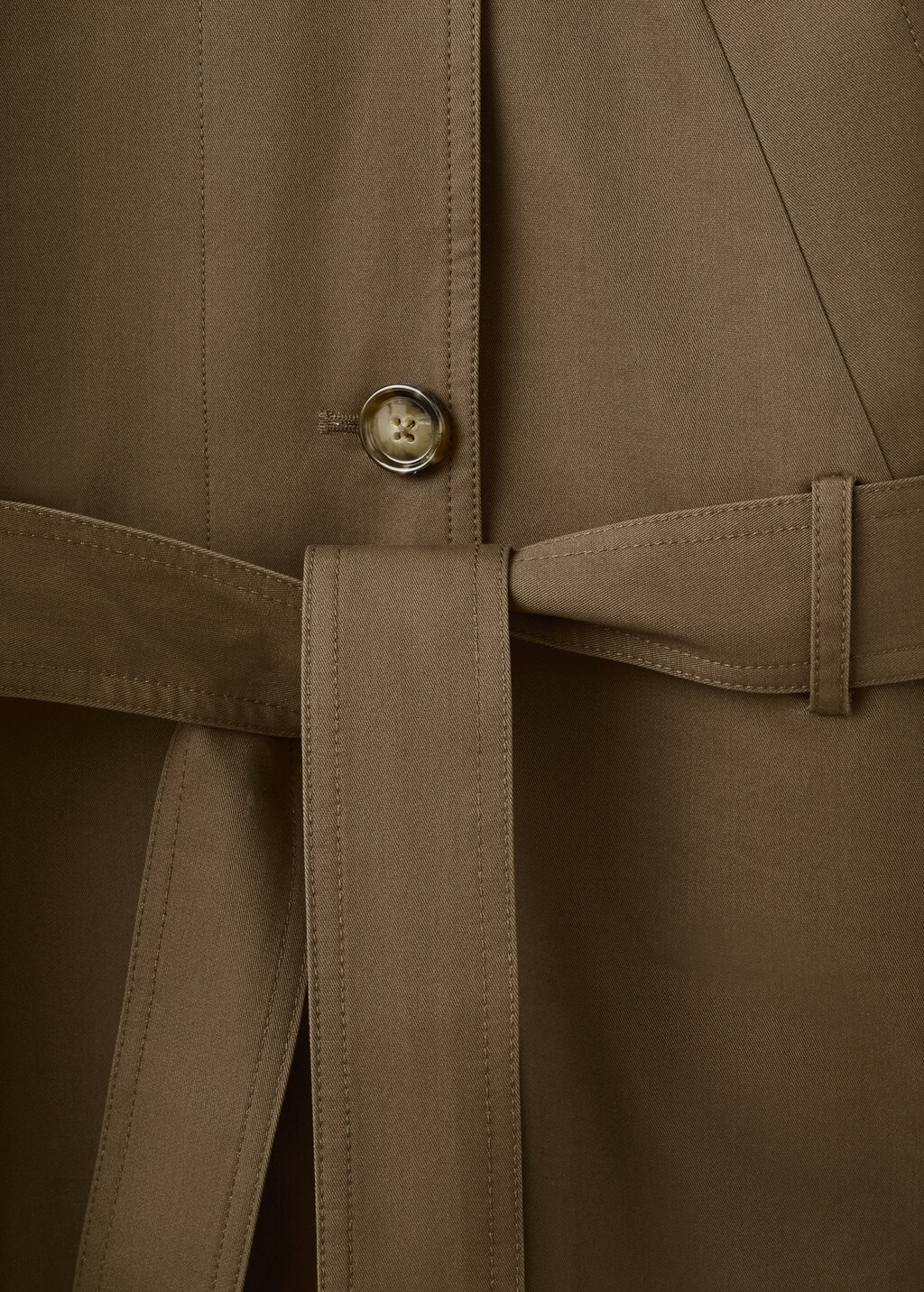 Funnel neck trench with belt - image 5
