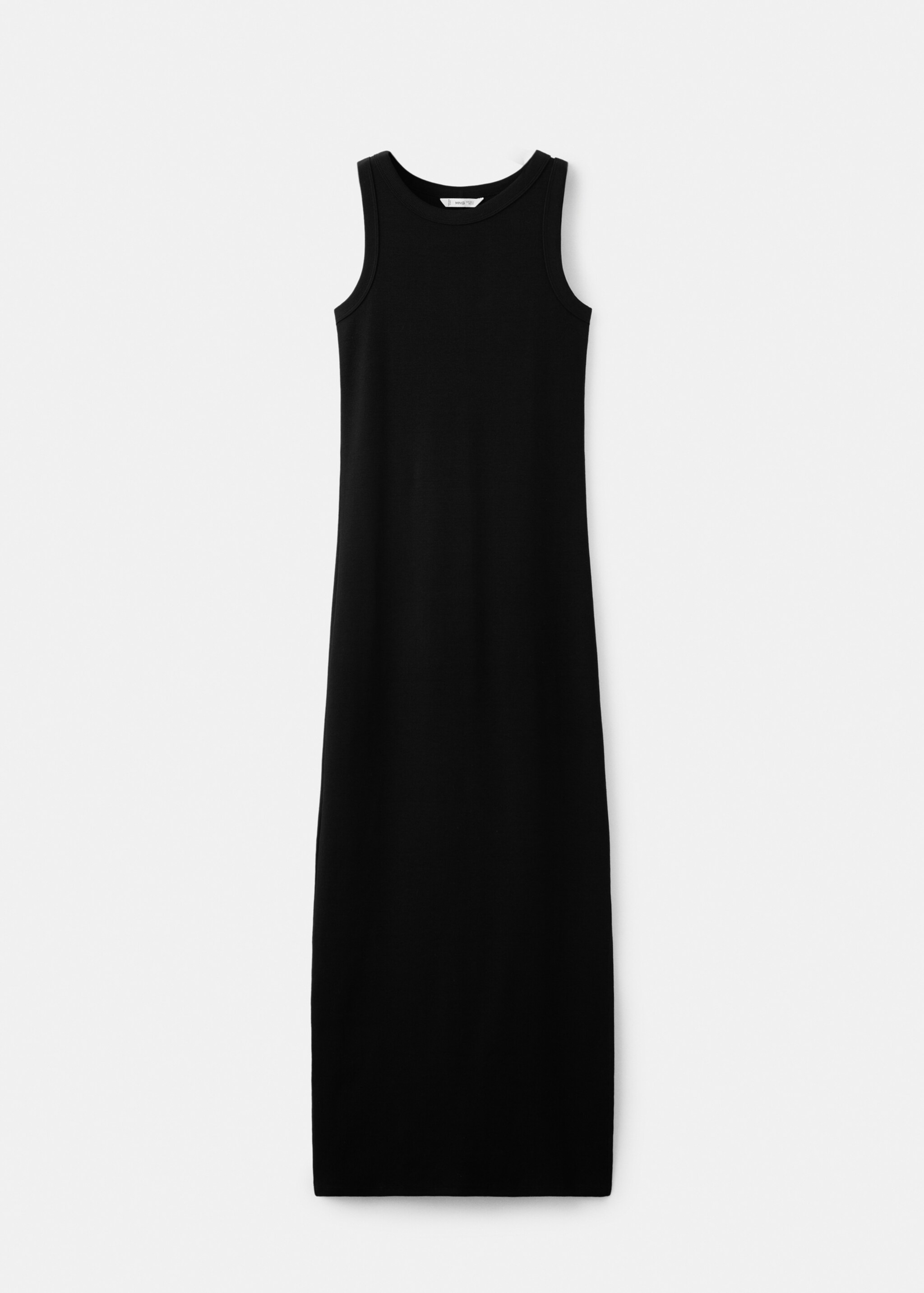 Vestit llarg detall obertures - Article sense model, Negre. Ref: 27044776-00.