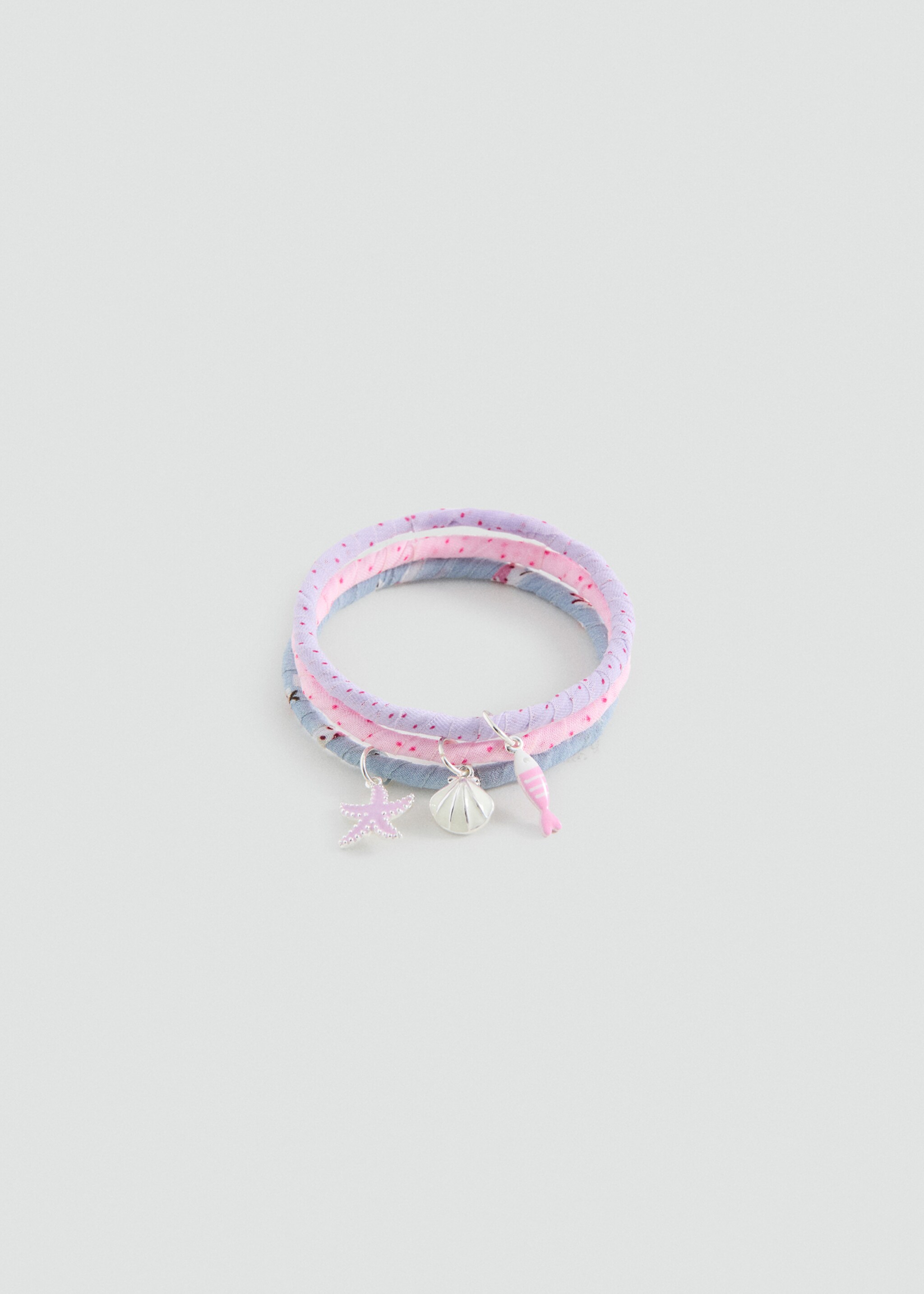 Lot 3 bracelets - Article sans modèle, Rose. Ref: 27044780-00.