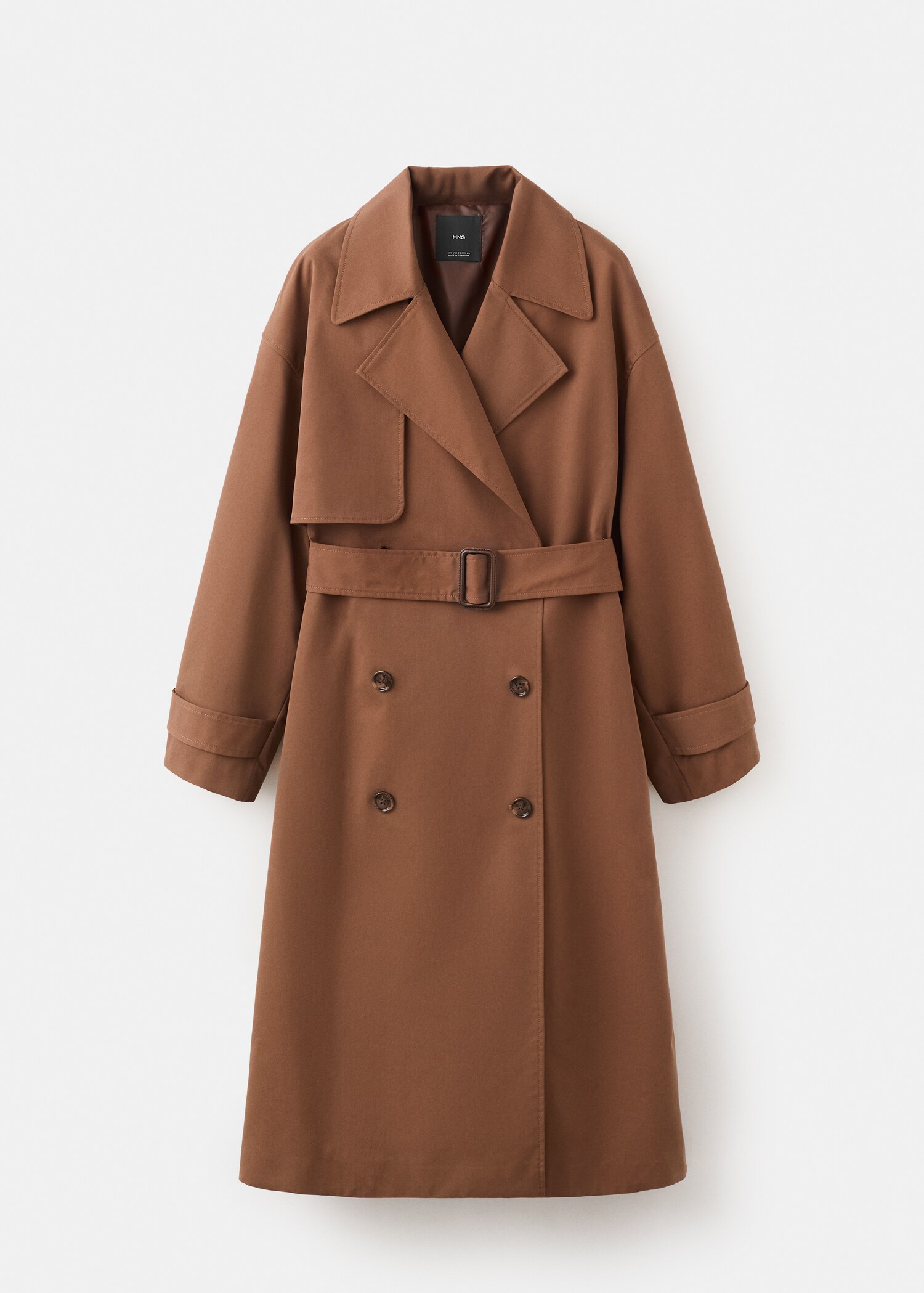 Long double-breasted trench coat - Article without model