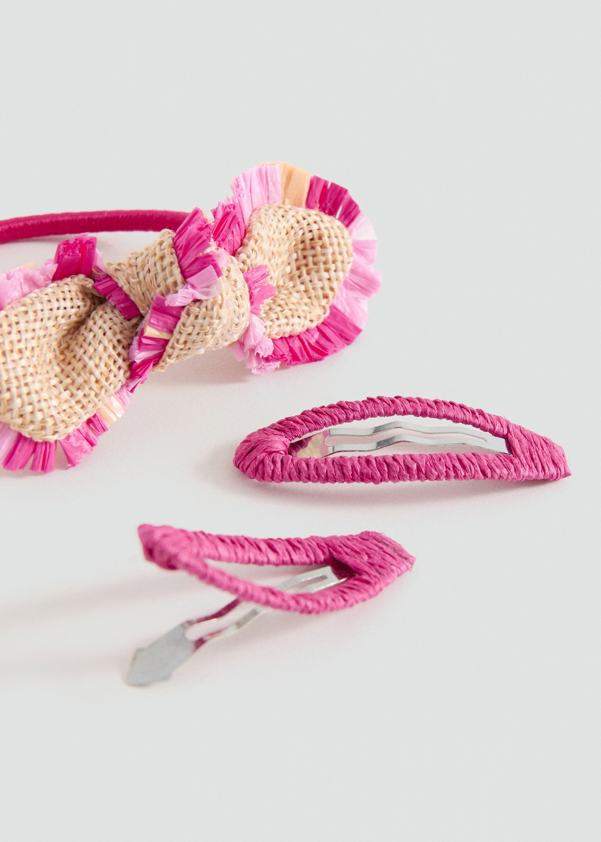 Pack of rubber bands and clips - Medium plane, Sand. Ref: 27044784-00.