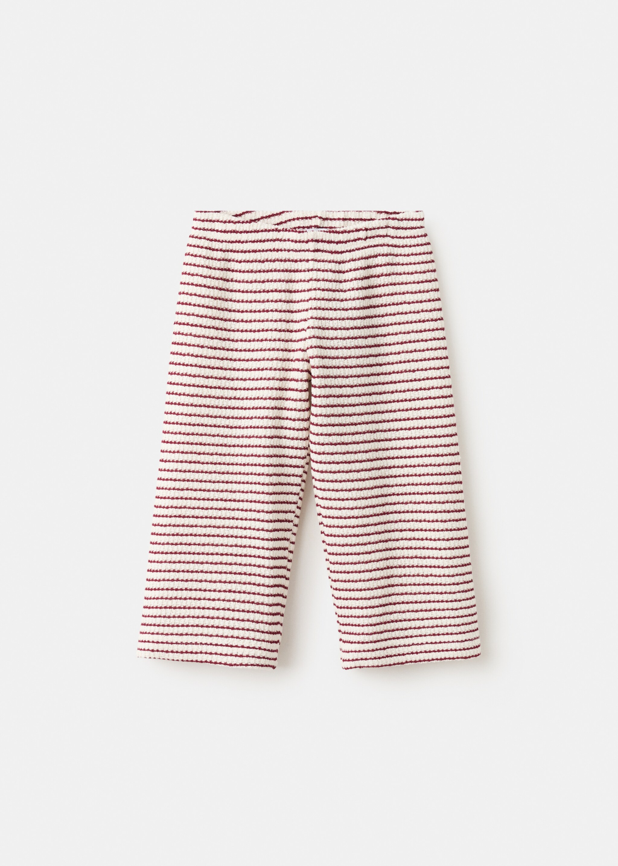 Striped knit trousers - Article without model, Red. Ref: 27044788-00.