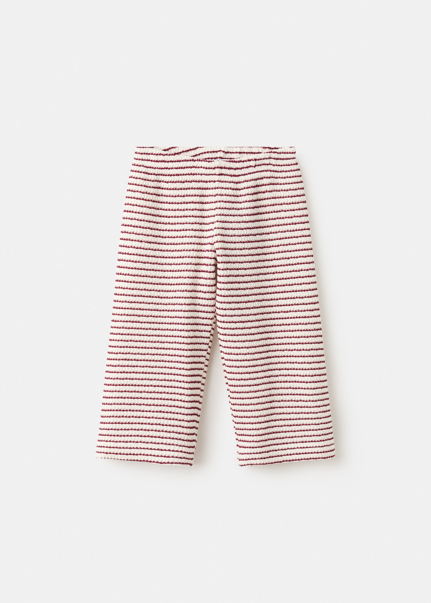 Striped knit trousers - Article without model