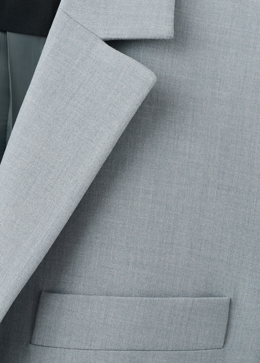 Straight suit jacket with lapel pockets - image 4