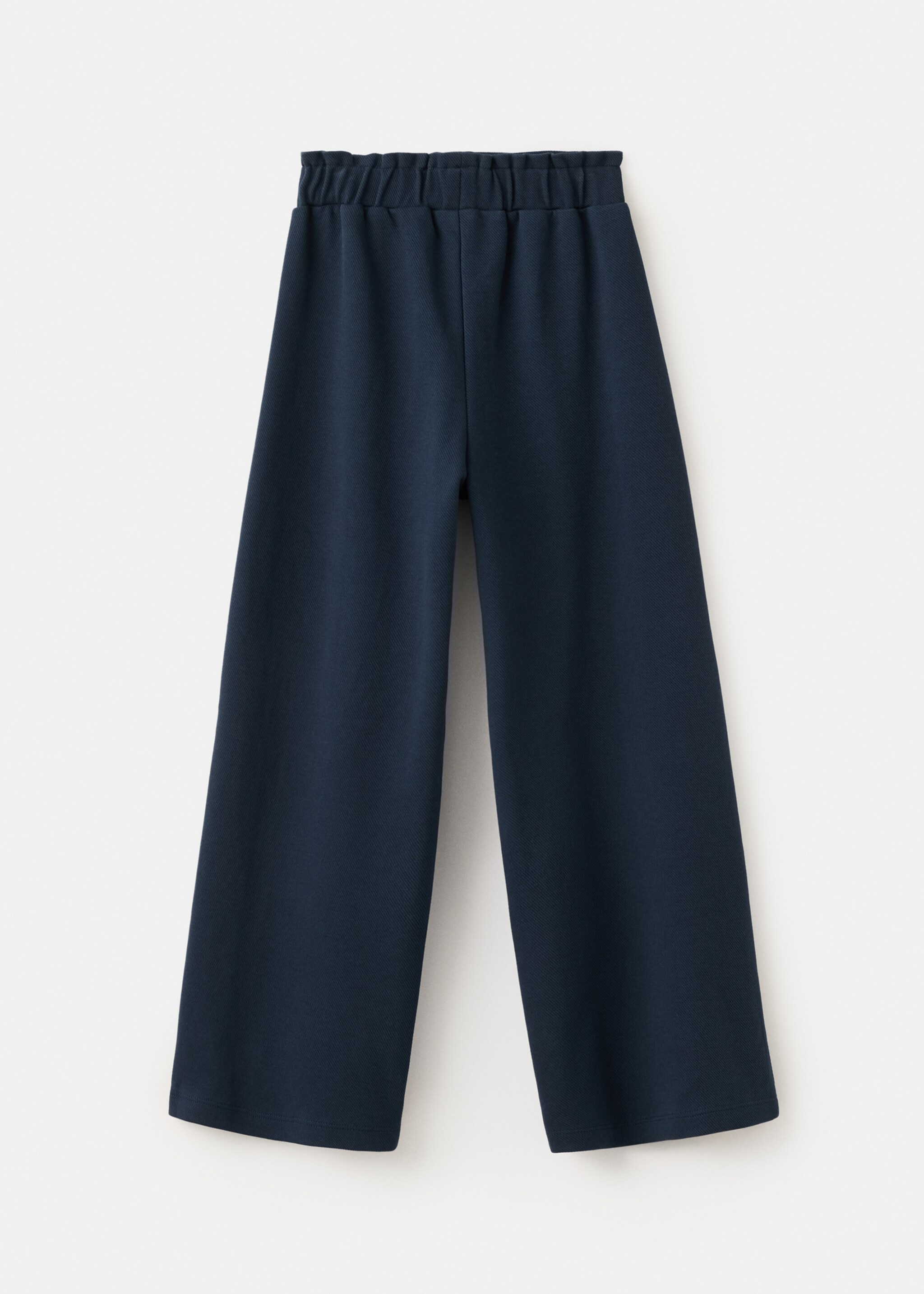 Cotton culotte trousers - Reverse of the article, Navy. Ref: 27045144-00.