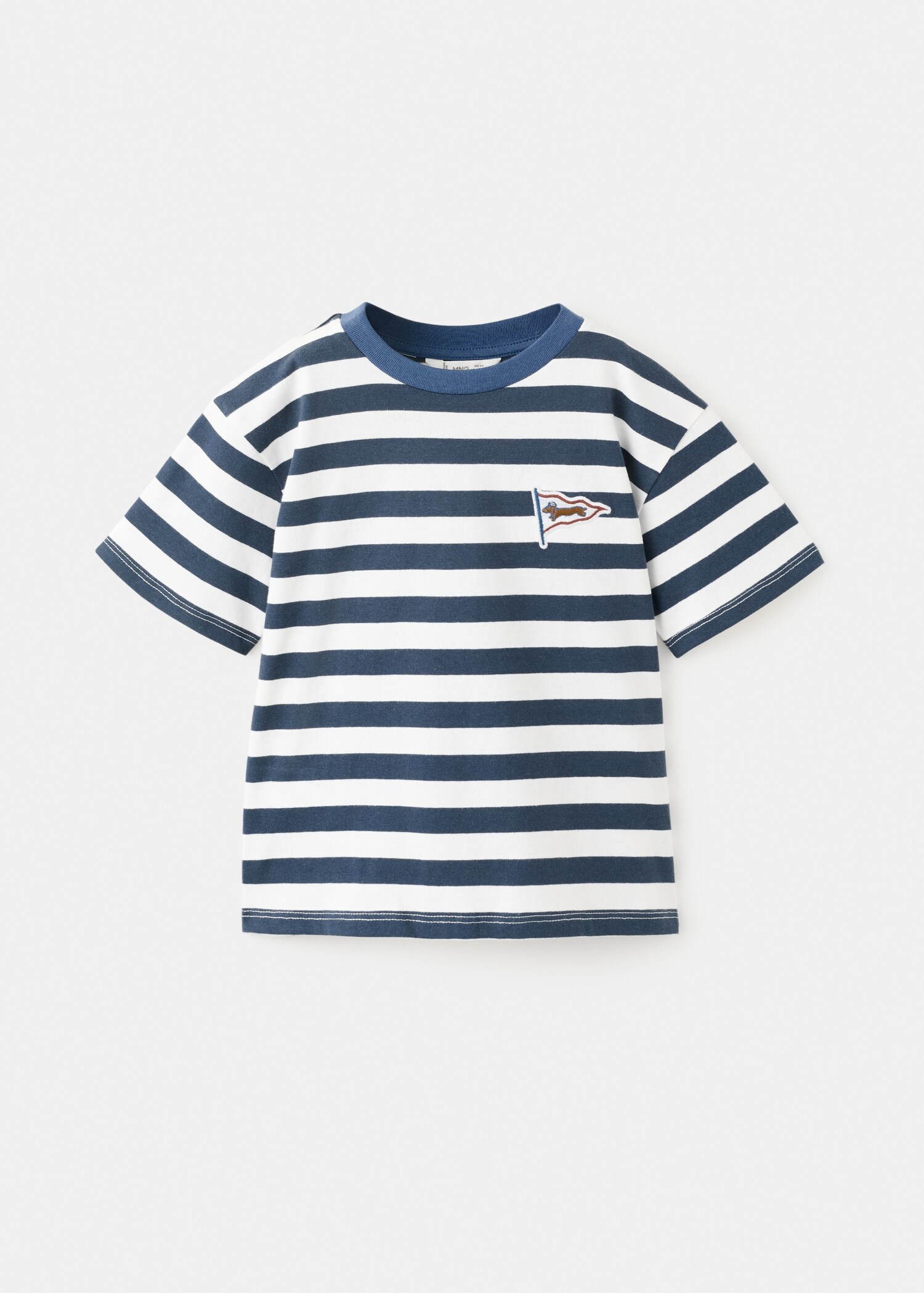 T-shirt rayures brodé - Article sans modèle