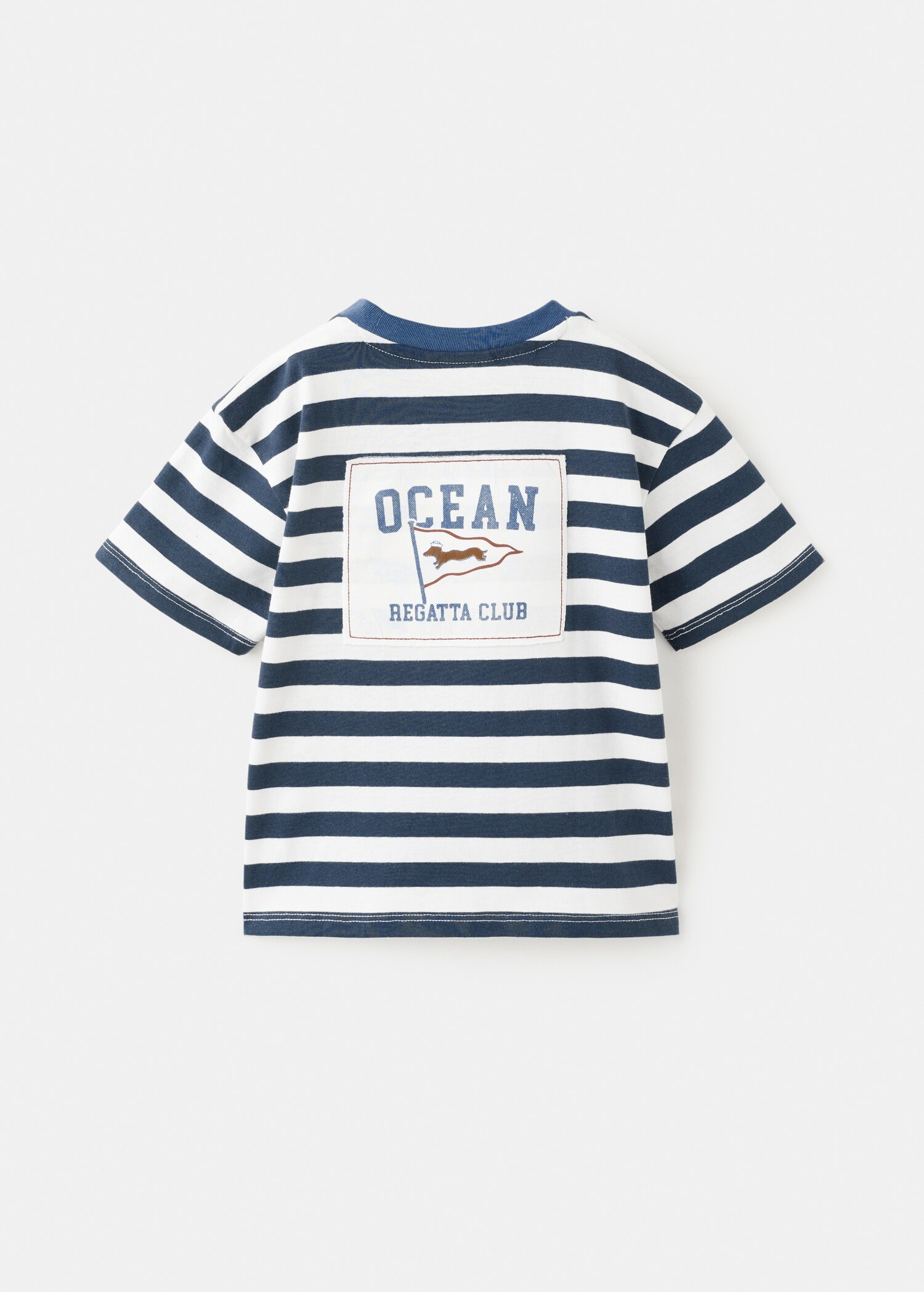 T-shirt rayures brodé - Verso de l’article