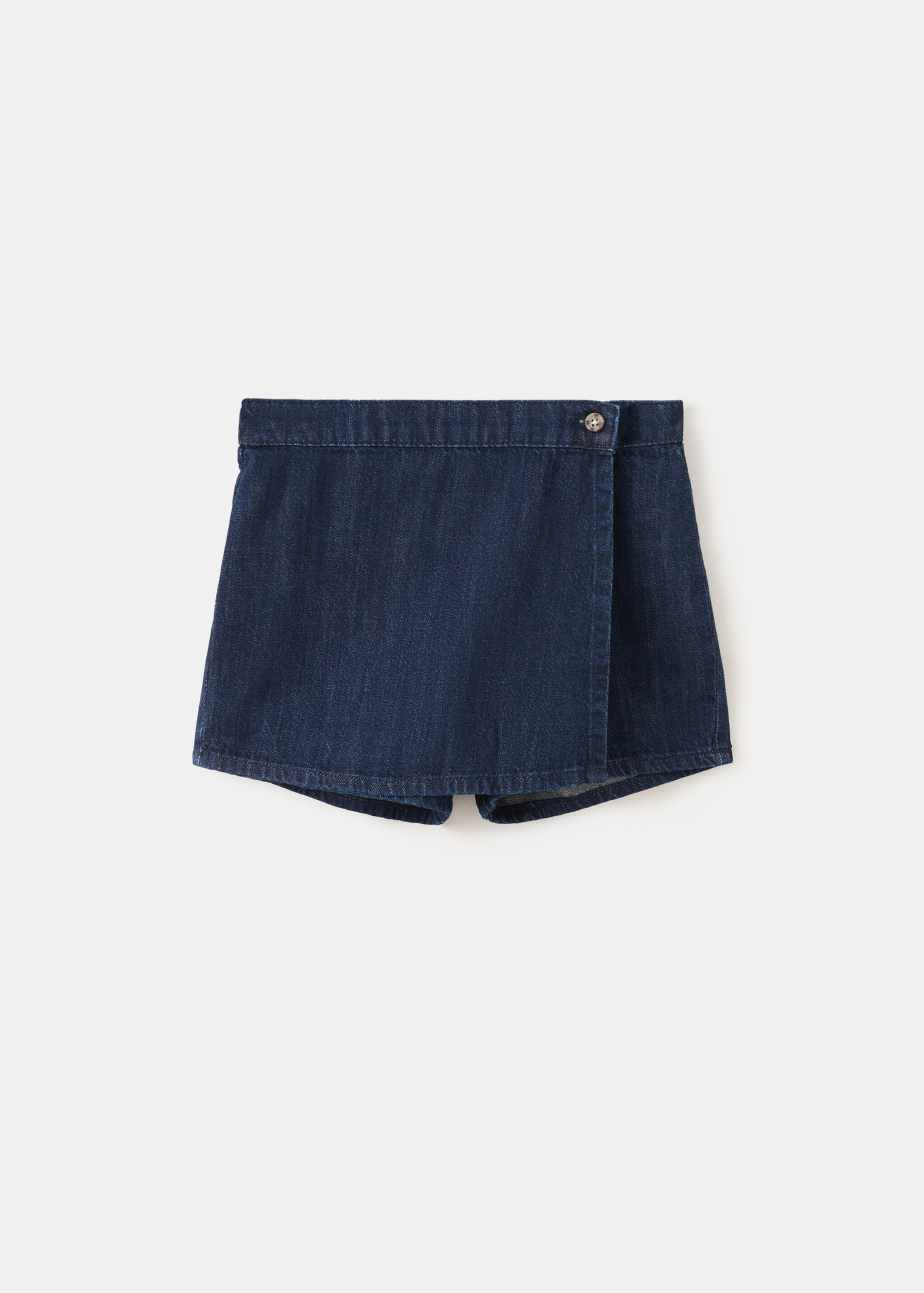 Denim skirt trousers - Article without model, Dark Blue. Ref: 27045148-00.
