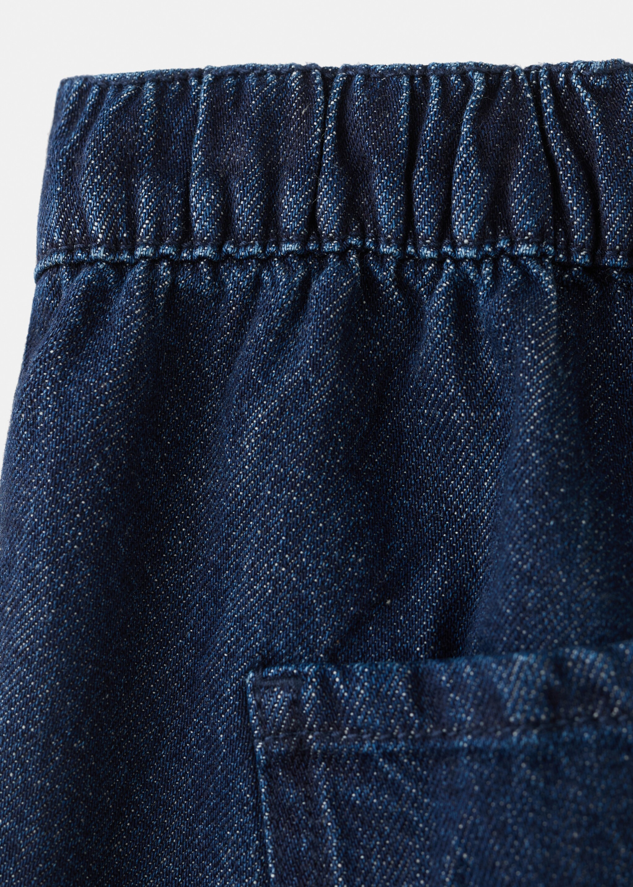 Denim skirt trousers - Details of the article 0, Dark Blue. Ref: 27045148-00.