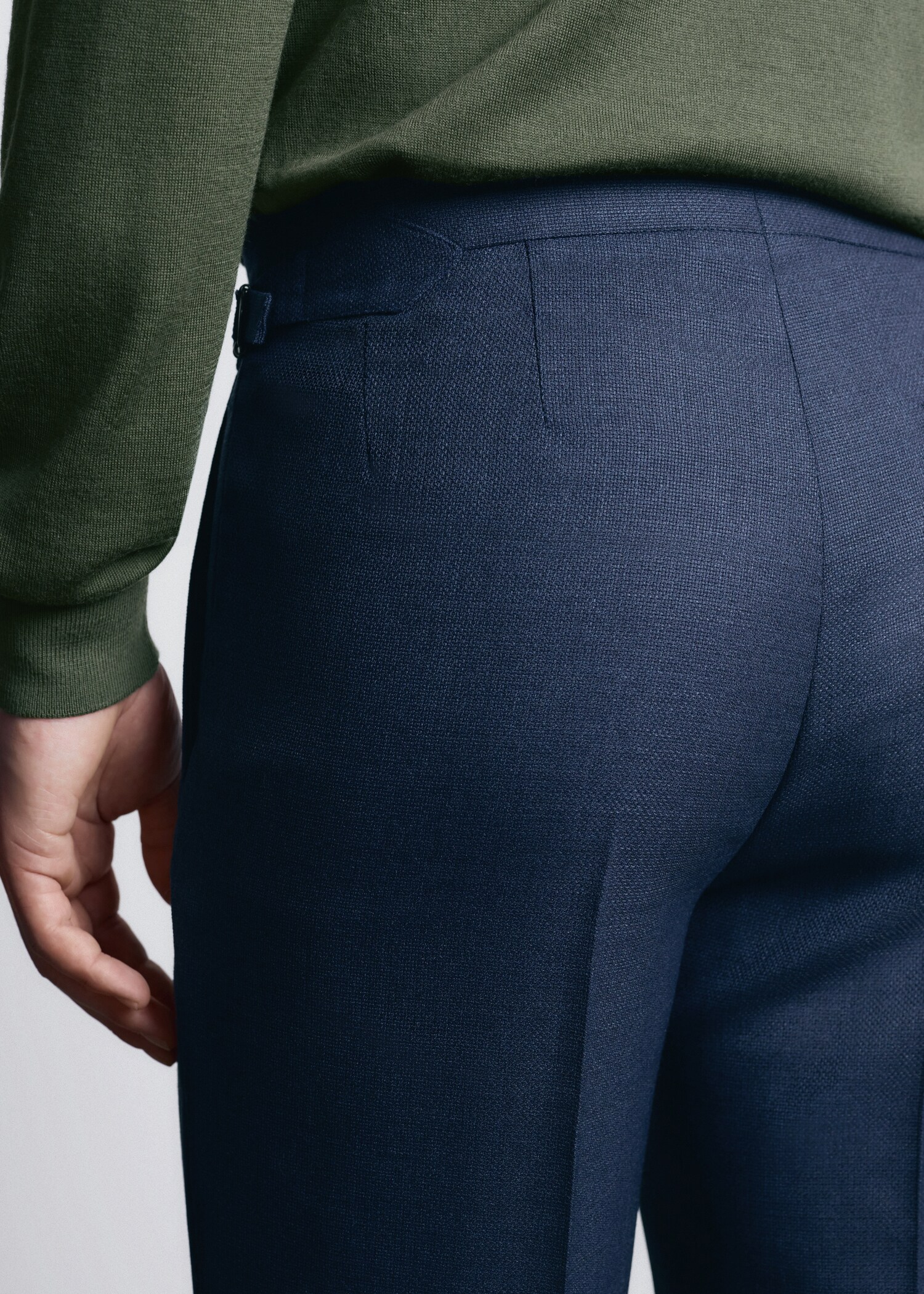 Slim fit trousers 100% wool Vitale Barberis Canonico® - Details of the article 6