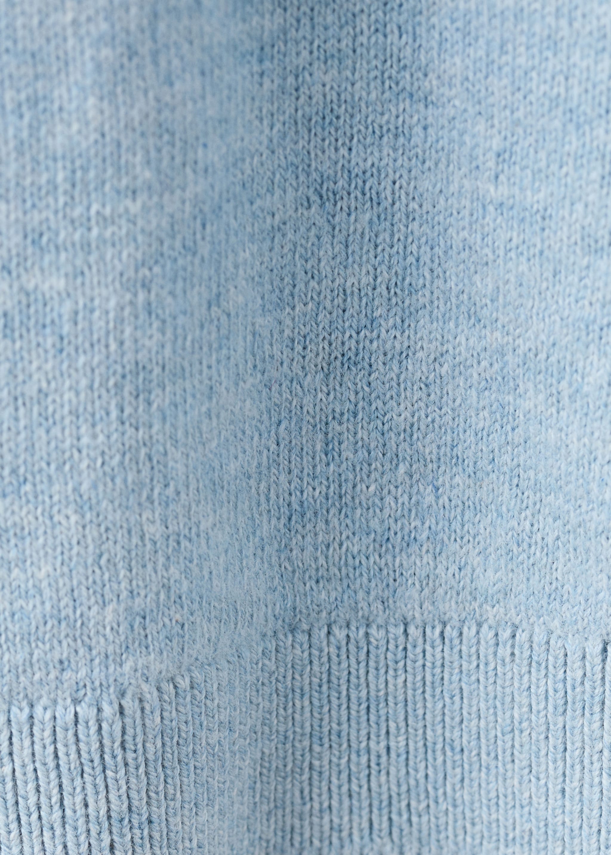 Knitted cotton sweater - Details of the article 0, Blue. Ref: 27045151-00.