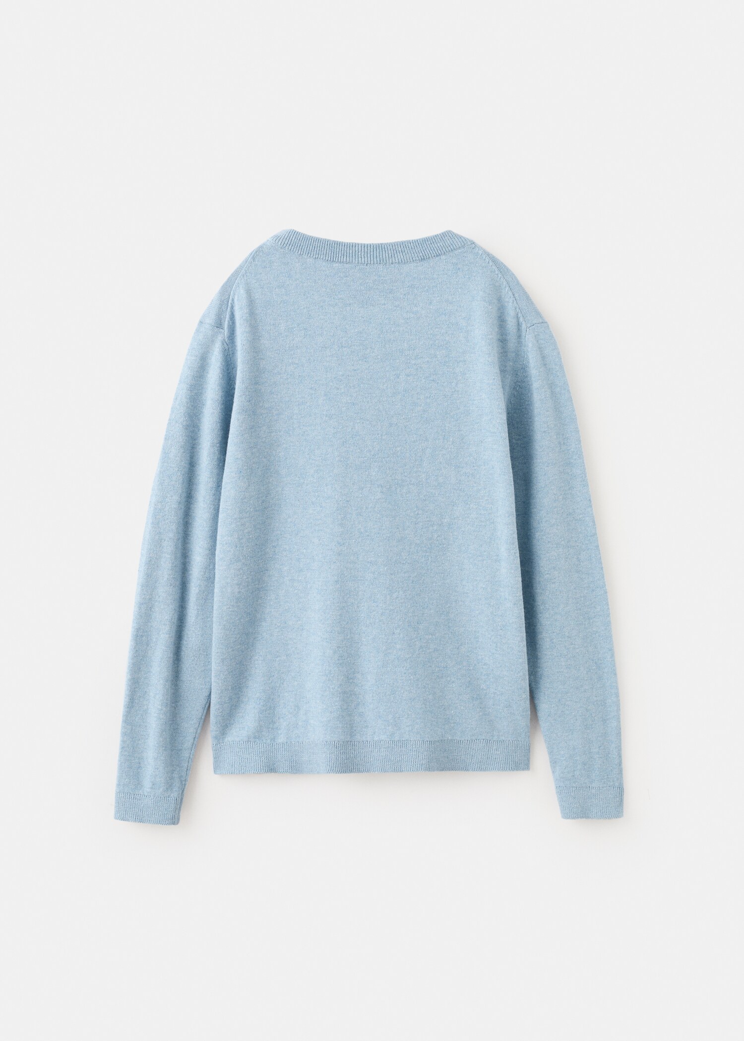 Knitted cotton sweater - Reverse of the article