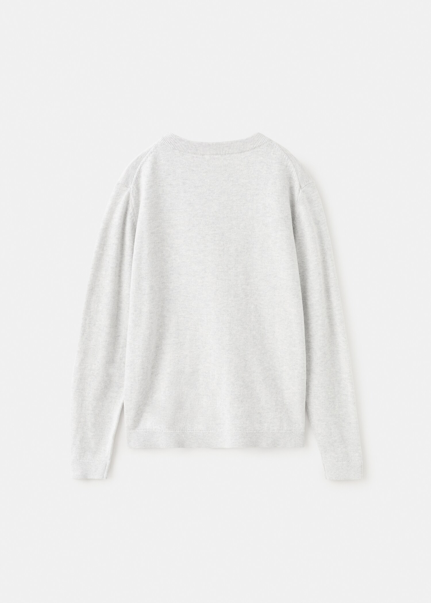 Knitted cotton sweater - Reverse of the article