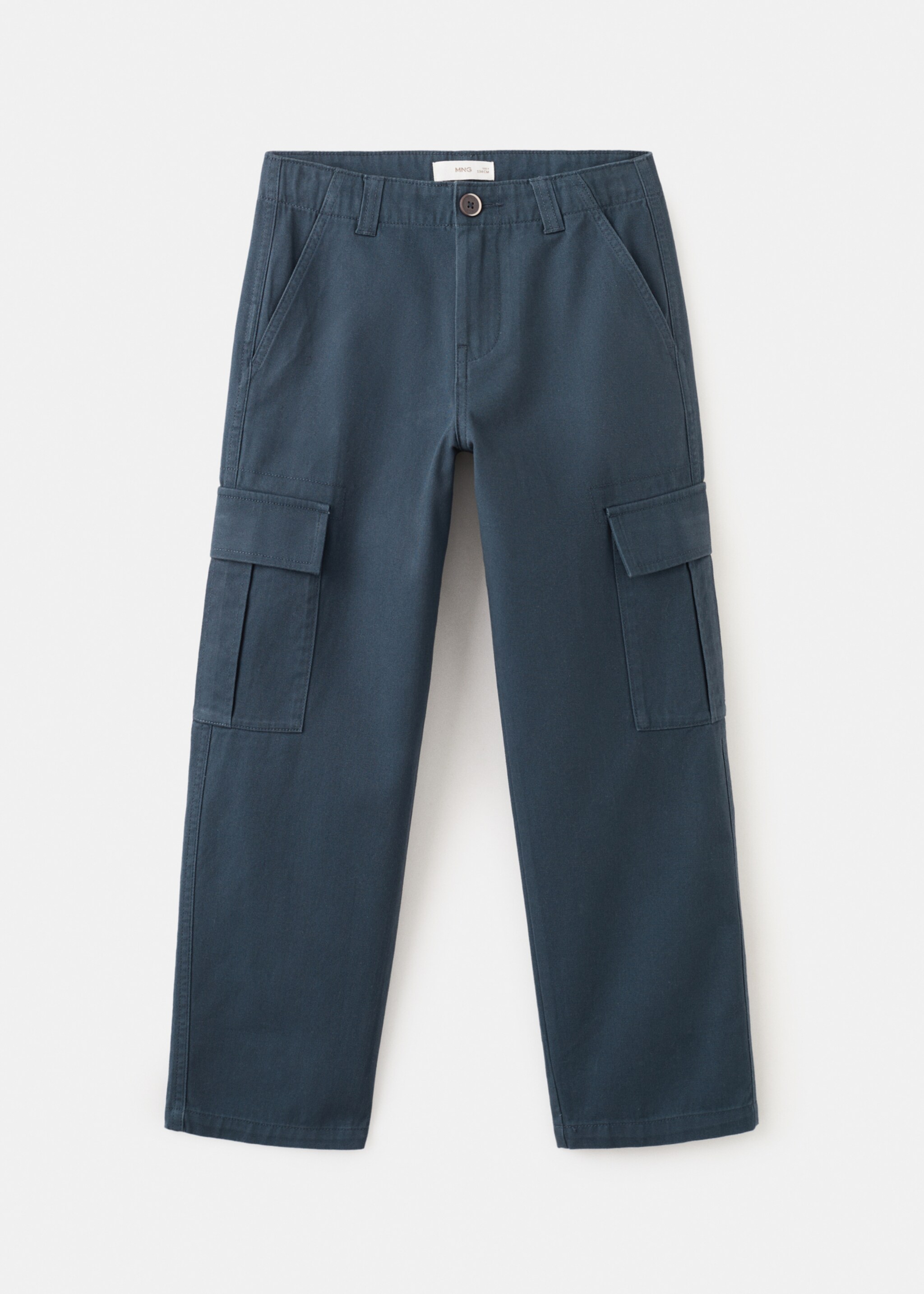Cotton cargo trousers - Article without model, Navy. Ref: 27045153-00.