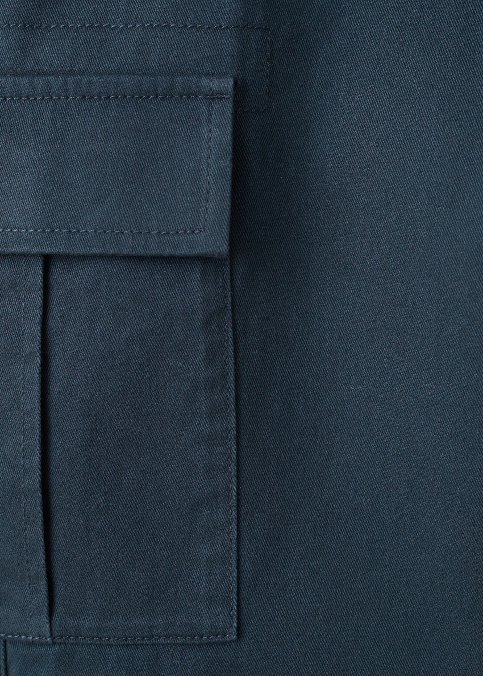 Cotton cargo trousers - Details of the article 0, Navy. Ref: 27045153-00.
