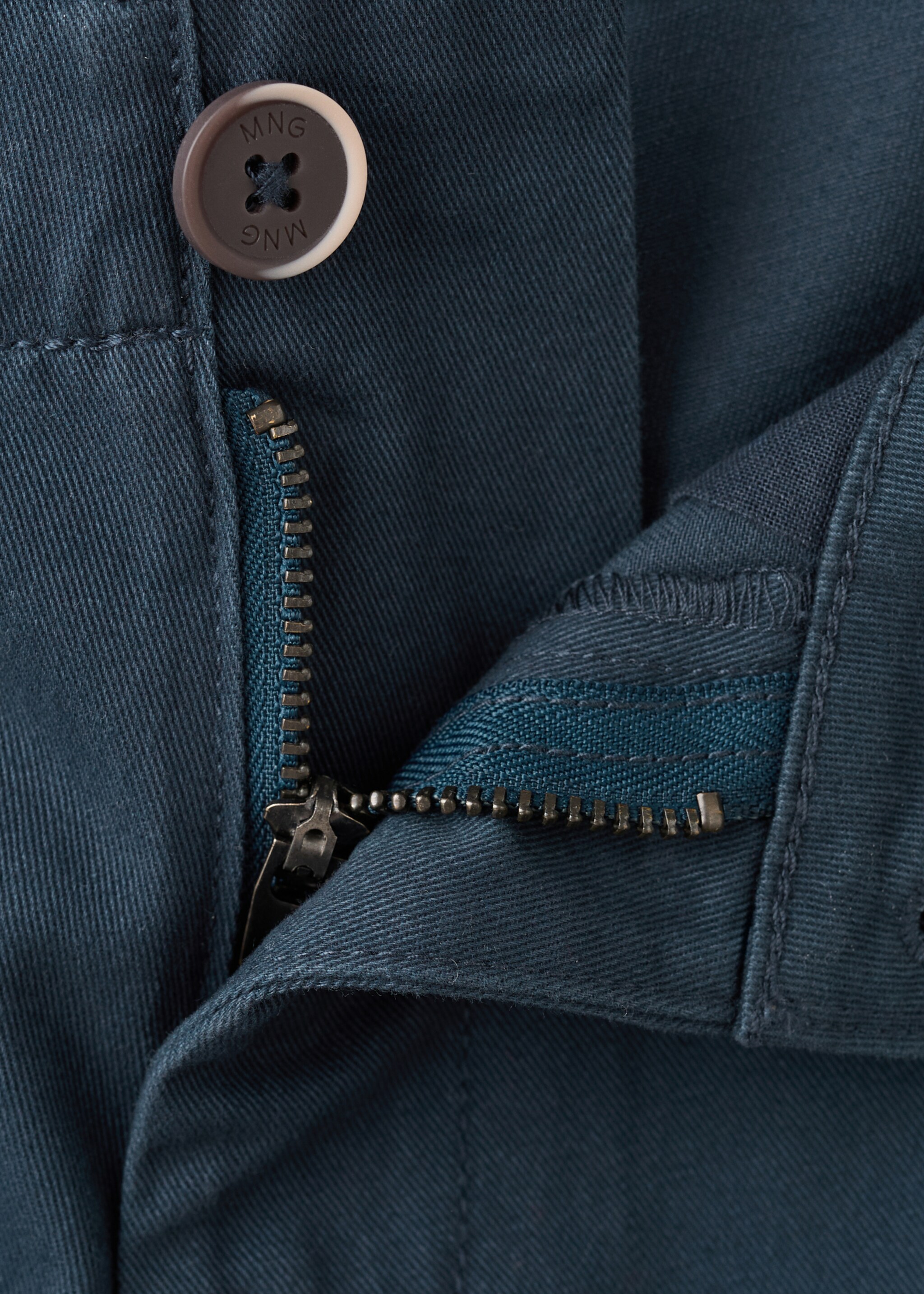Cotton cargo trousers - Details of the article 8, Navy. Ref: 27045153-00.