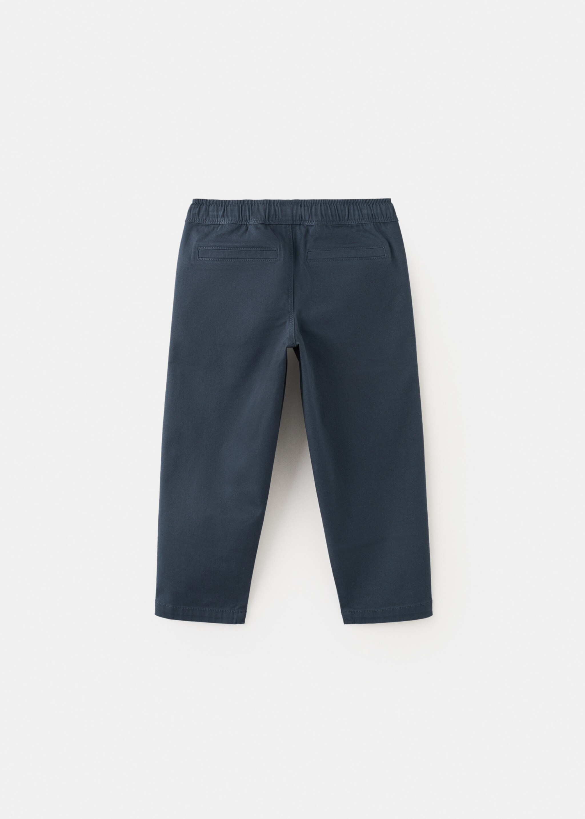 Cotton chinos - Reverse of the article, Navy. Ref: 27045154-00.