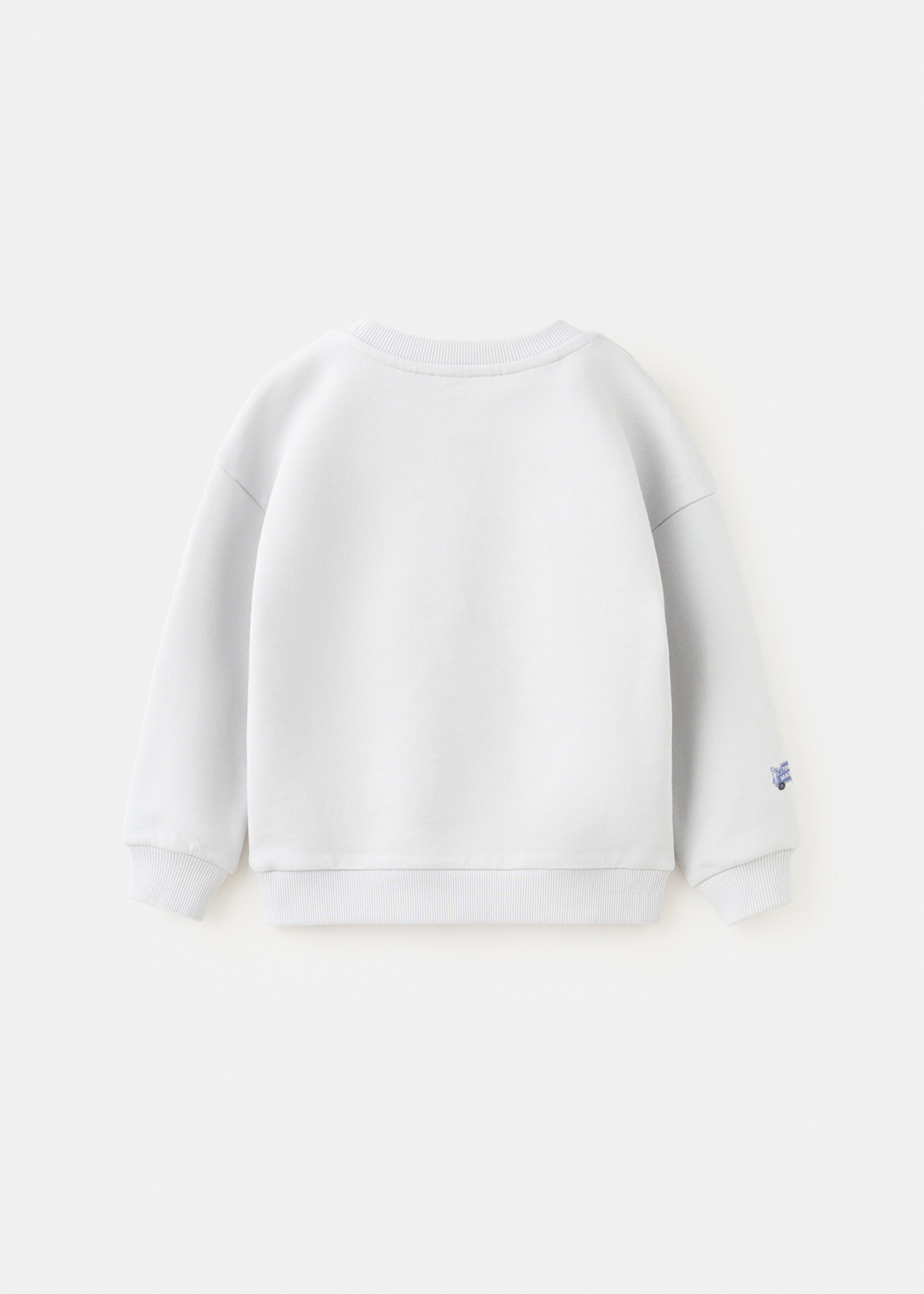 Baumwoll-Sweatshirt Cars - Rückseite des Artikels, Grau. Ref: 27045159-00.