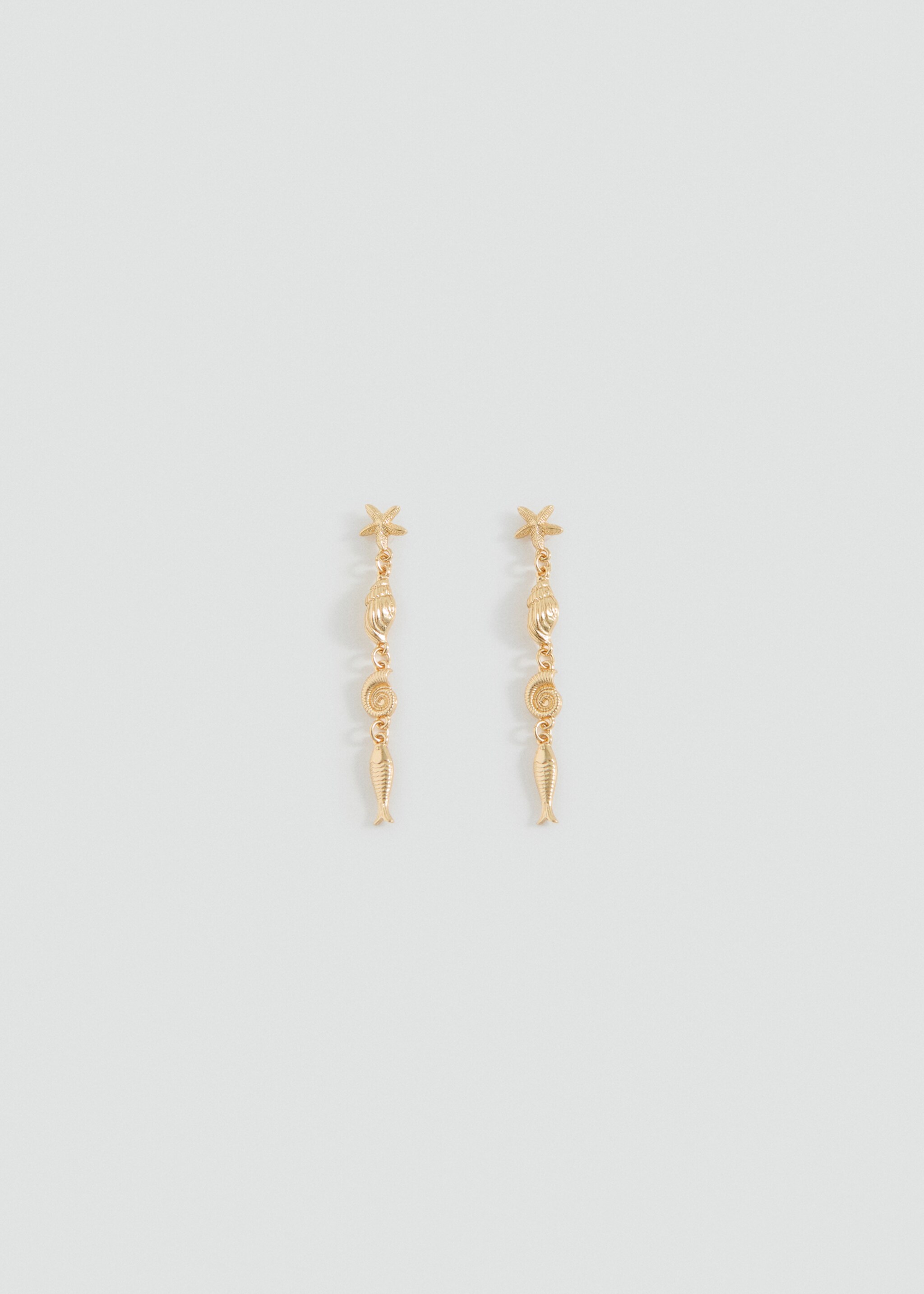 Long combined bead earrings - Article without model, Gold. Ref: 27045163-00.