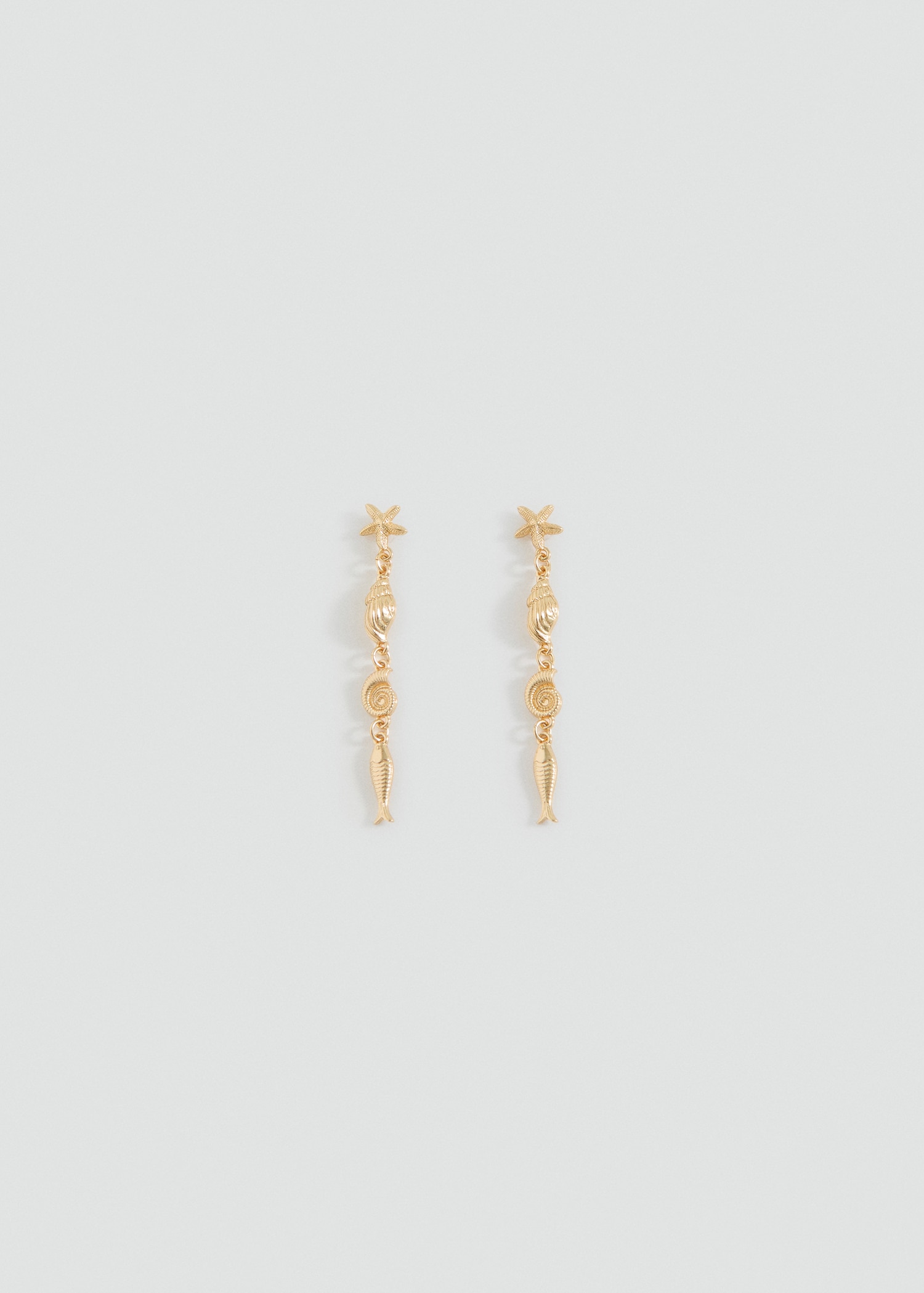 Long combined bead earrings - Article without model