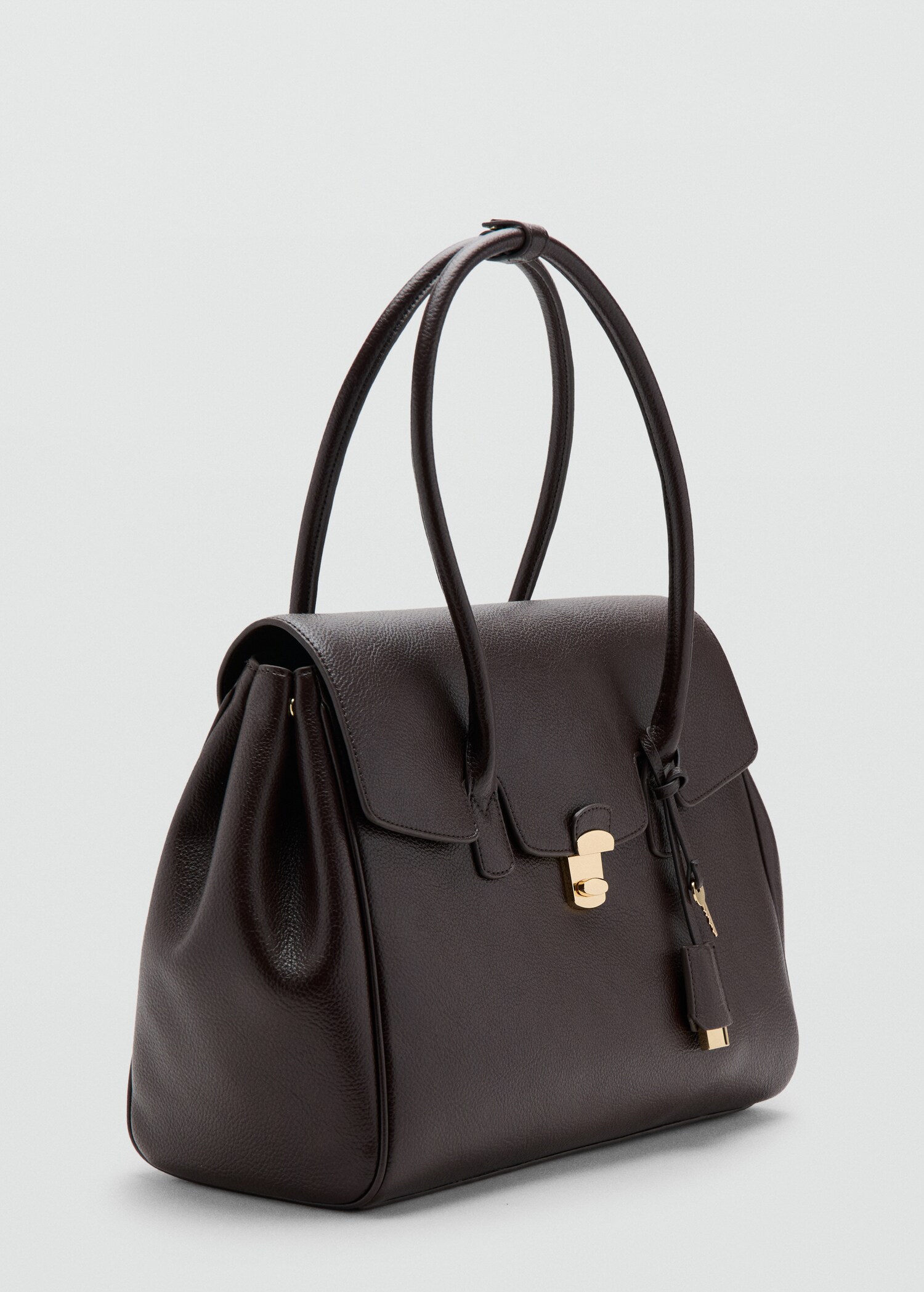 Medium city handbag with flap - Medium plane