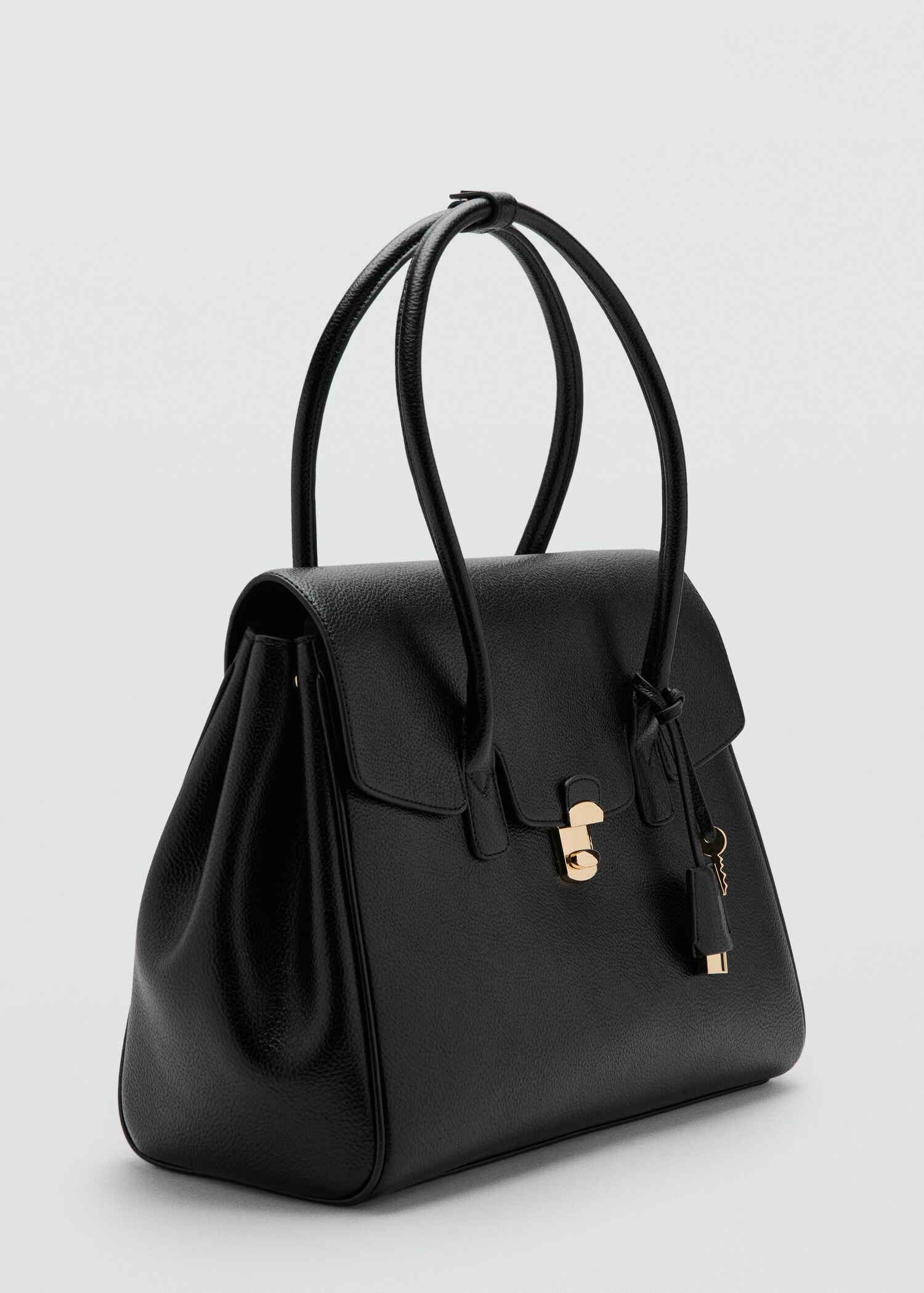 Medium city handbag with flap - Medium plane