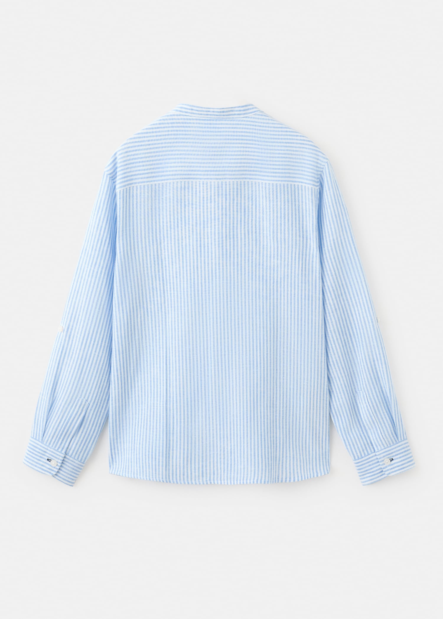 Striped linen-blend shirt - Reverse of the article