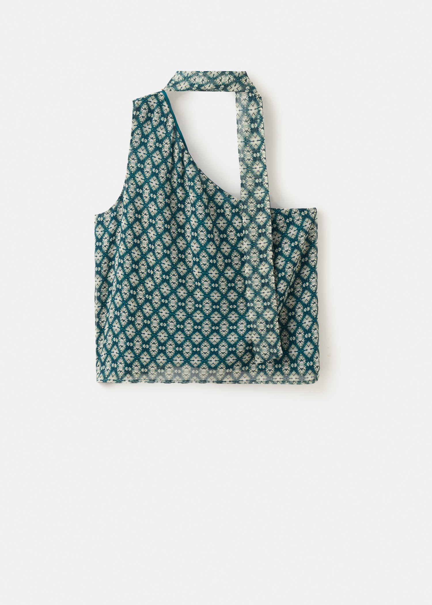 Blouse asymétrique col noué - Article sans modèle