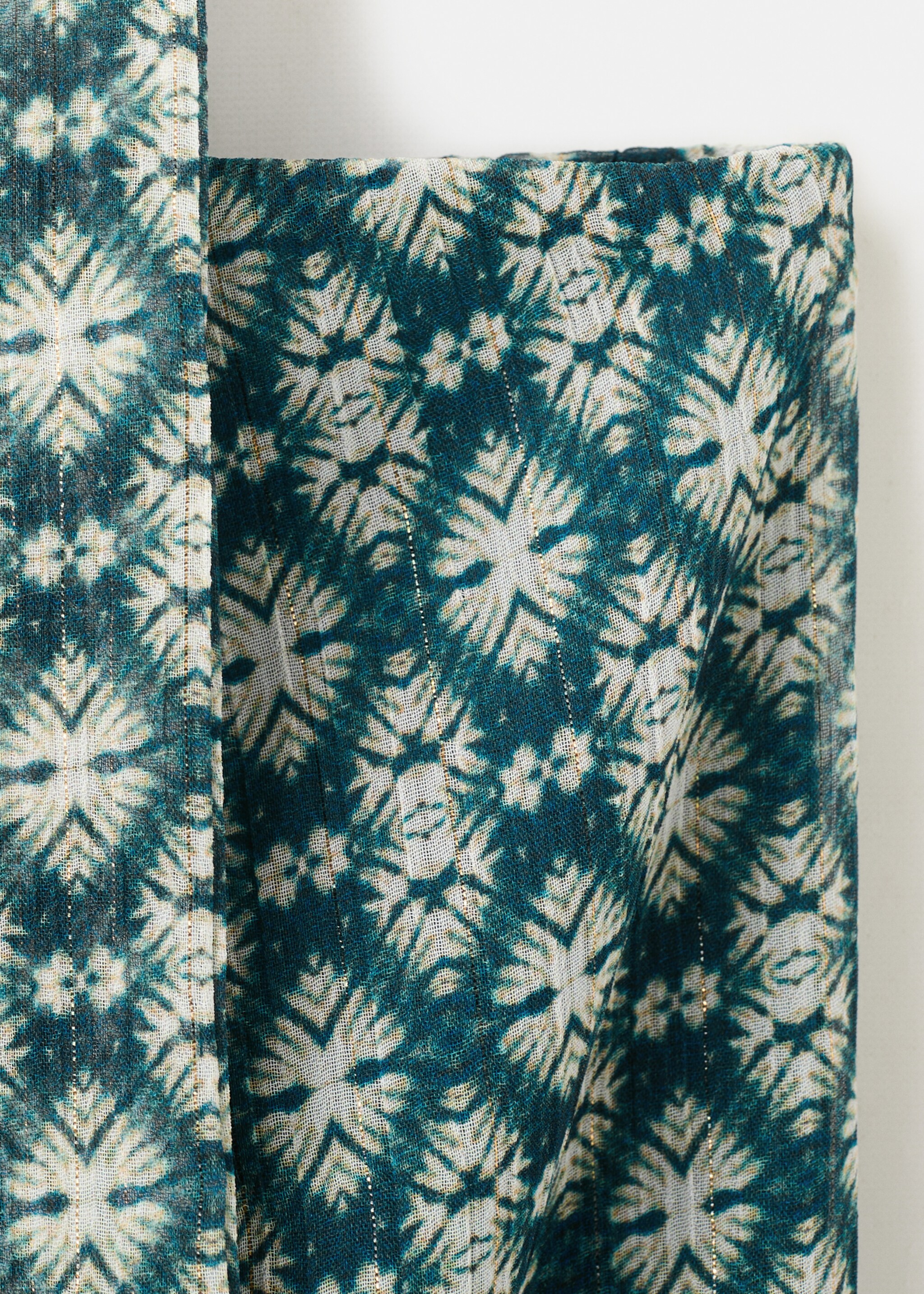 Blouse asymétrique col noué - Détail de l'article 0, Bleu pétrole. Ref: 27045812-00.