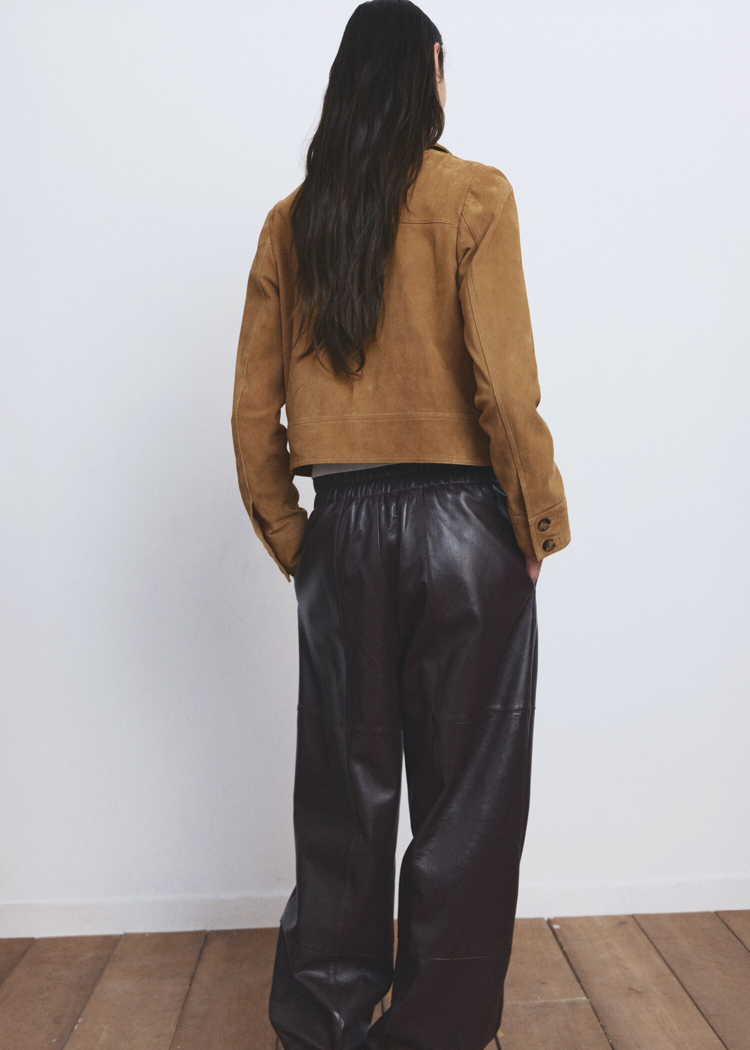 Veste daim boutons - Verso de l’article