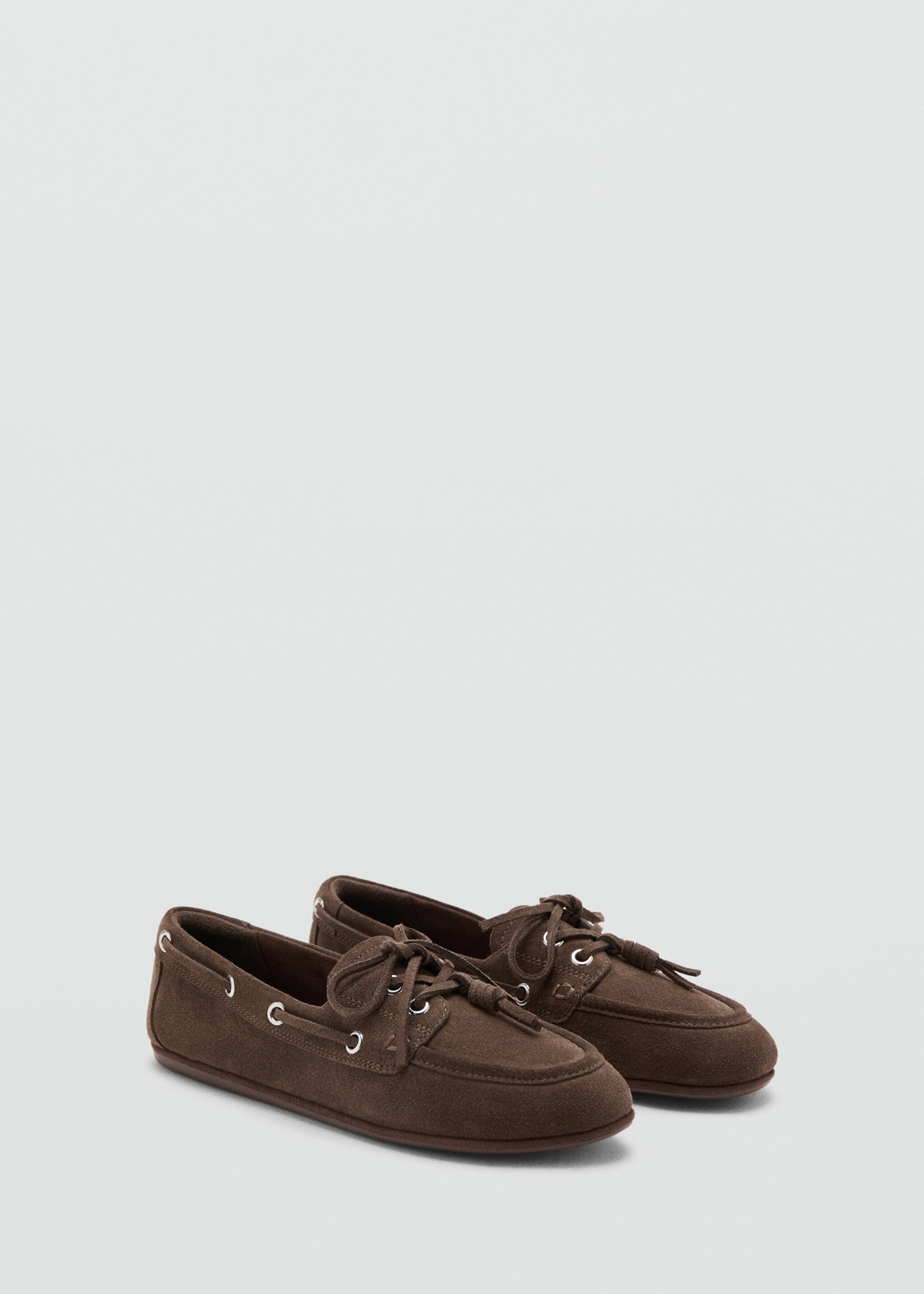 Deck shoes with laces - Medium plane, Chocolate. Ref: 27045815-00.