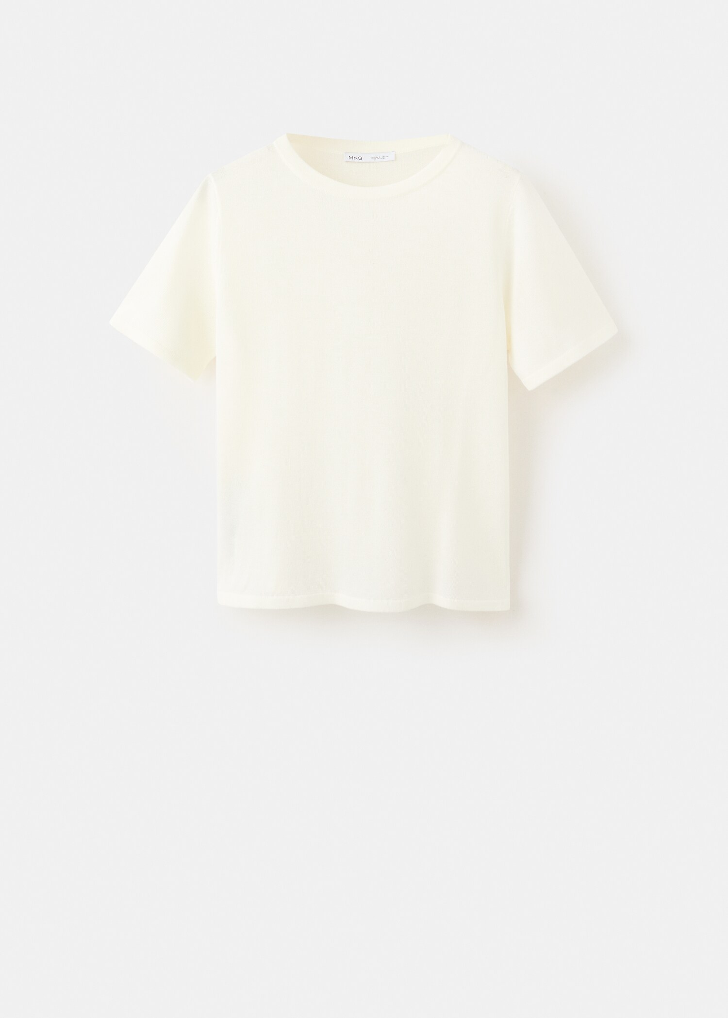 Short-sleeved knitted sweater - Article without model