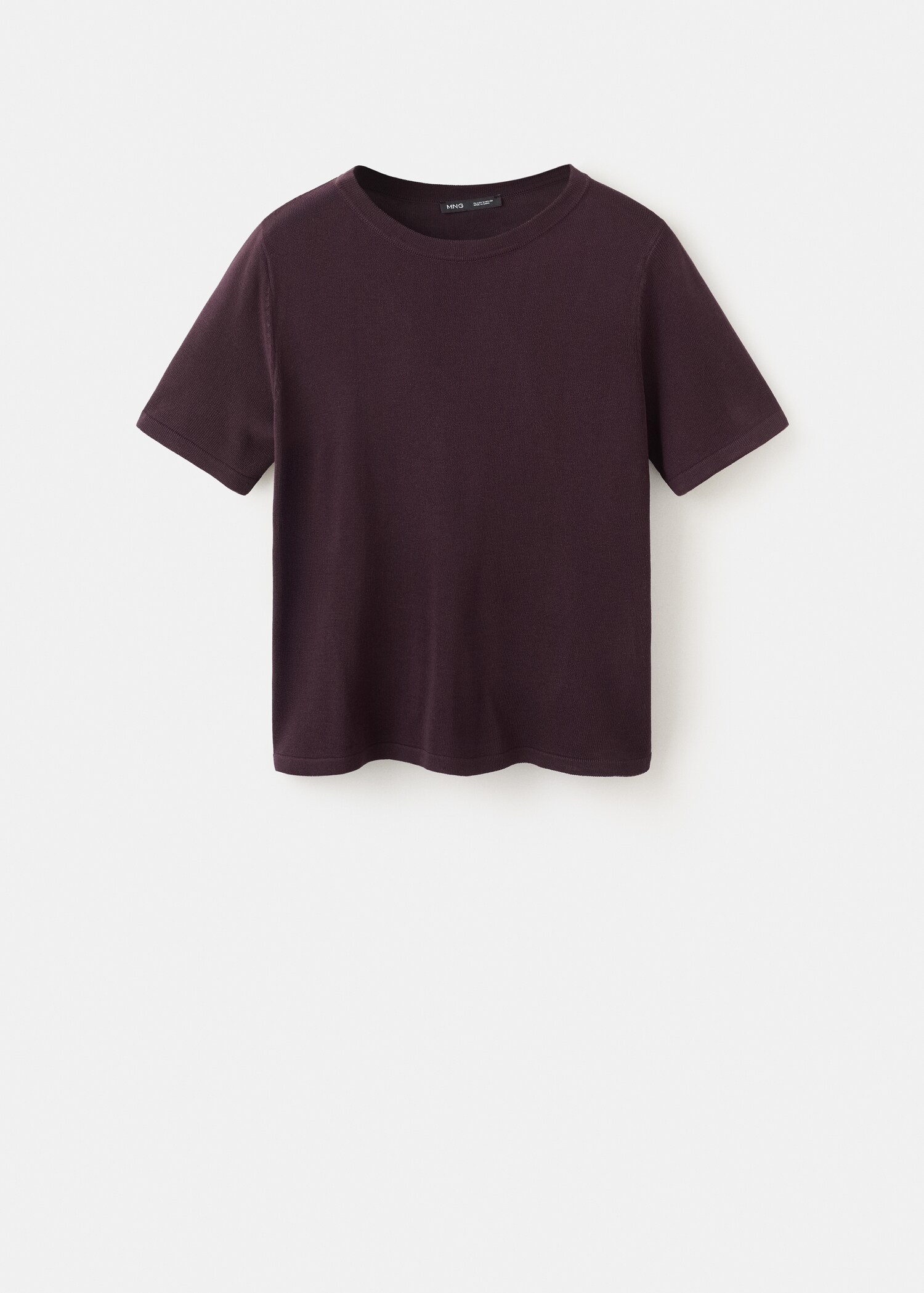 Short-sleeved knitted sweater - Article without model