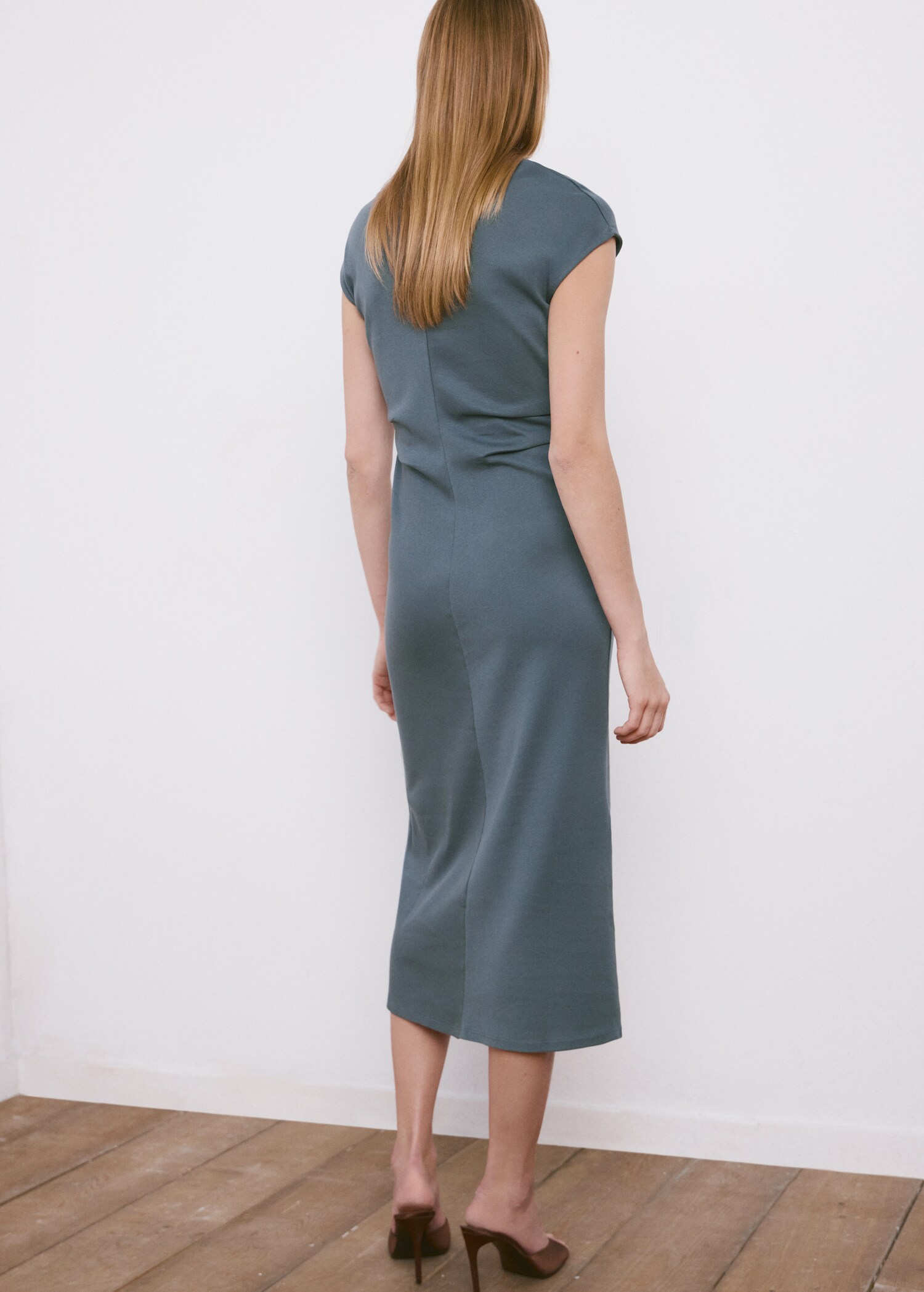 Midi-dress with draped detail - Reverse of the article