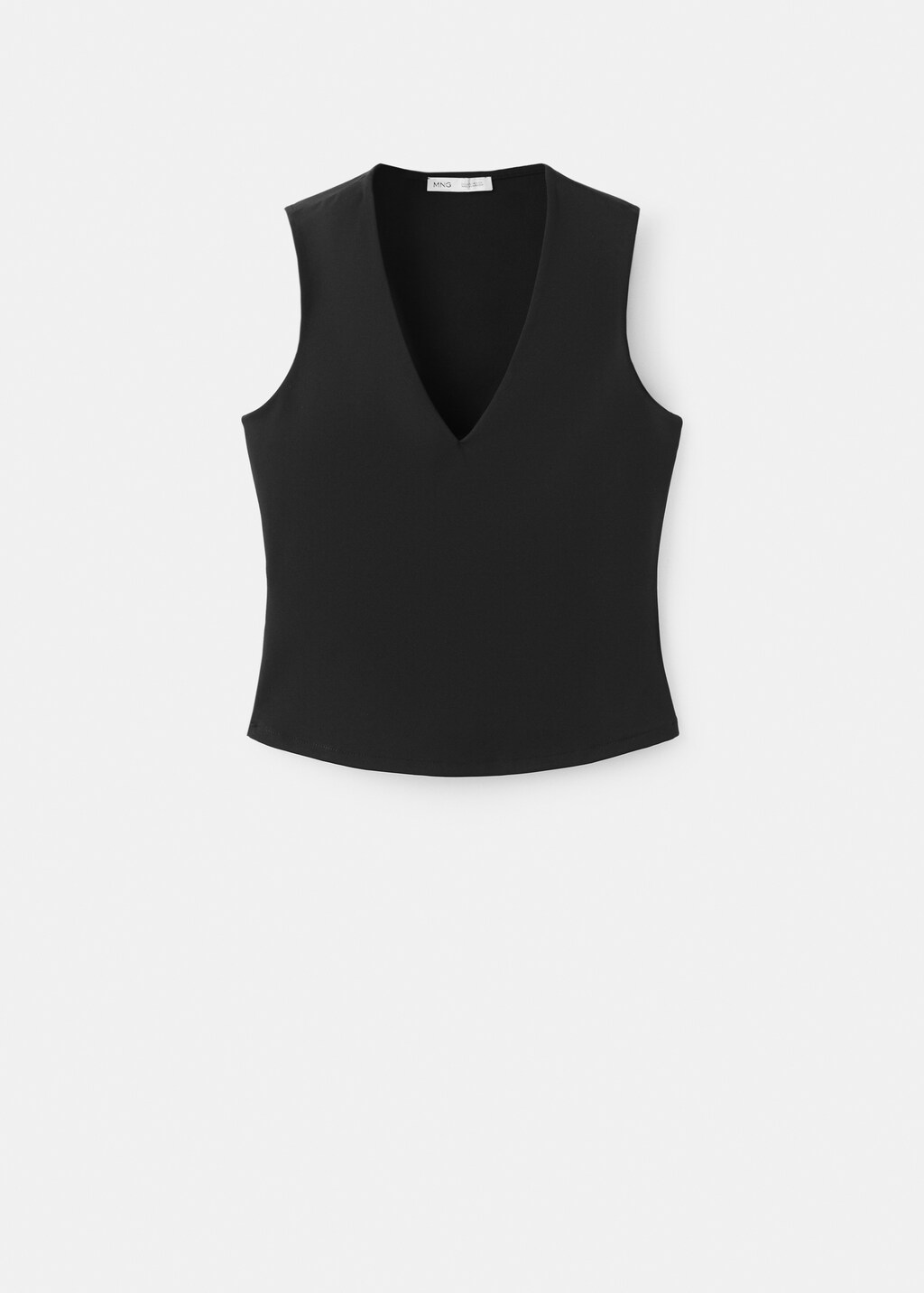 Fitted V-neck top - image 2