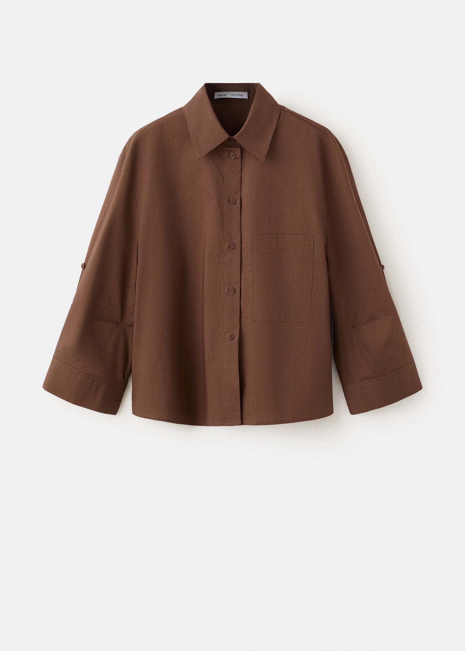 قميص قطني مخطط - منتج دون نموذج