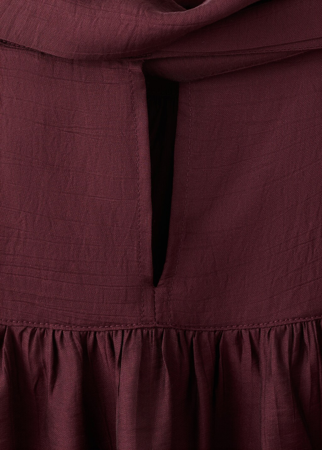 Long-sleeved blouse with a scarf neckline - image 2